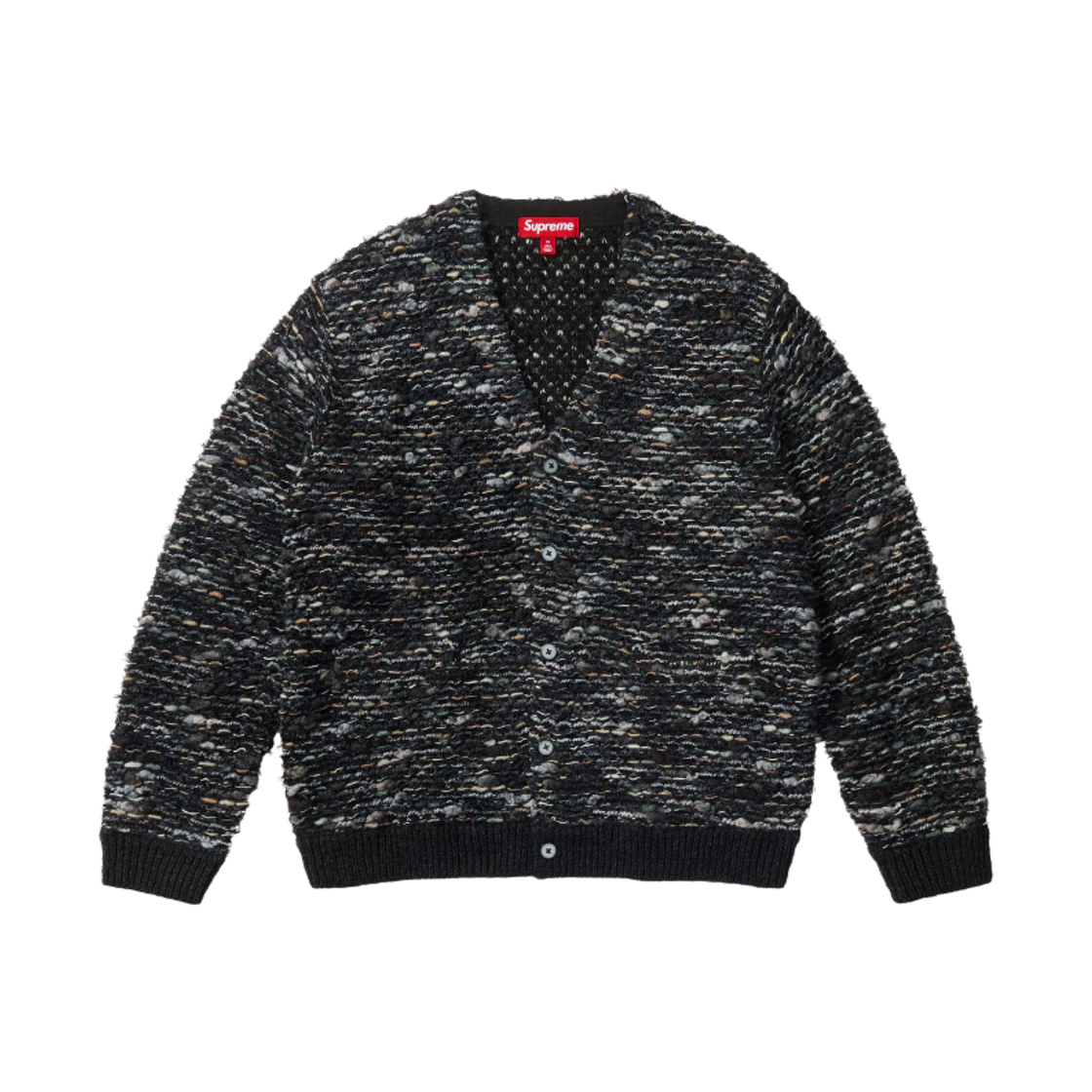 슈프림 텍스쳐드 가디건 블랙 - 25FW | Supreme | KREAM