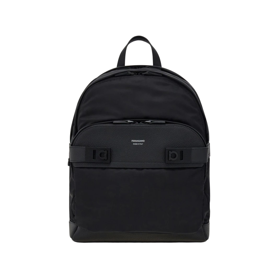 241782-786266 Ferragamo Gancini Buckles Backpack Black