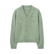 Lacoste X SATUR Essen Wool Knit Cardigan Mint