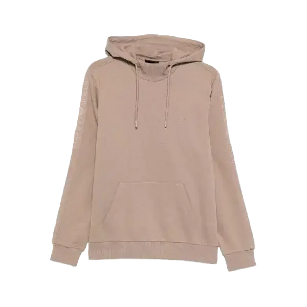 EM000659AF14976U6096 Emporio Armani Cotton Blend Hoodie Beige