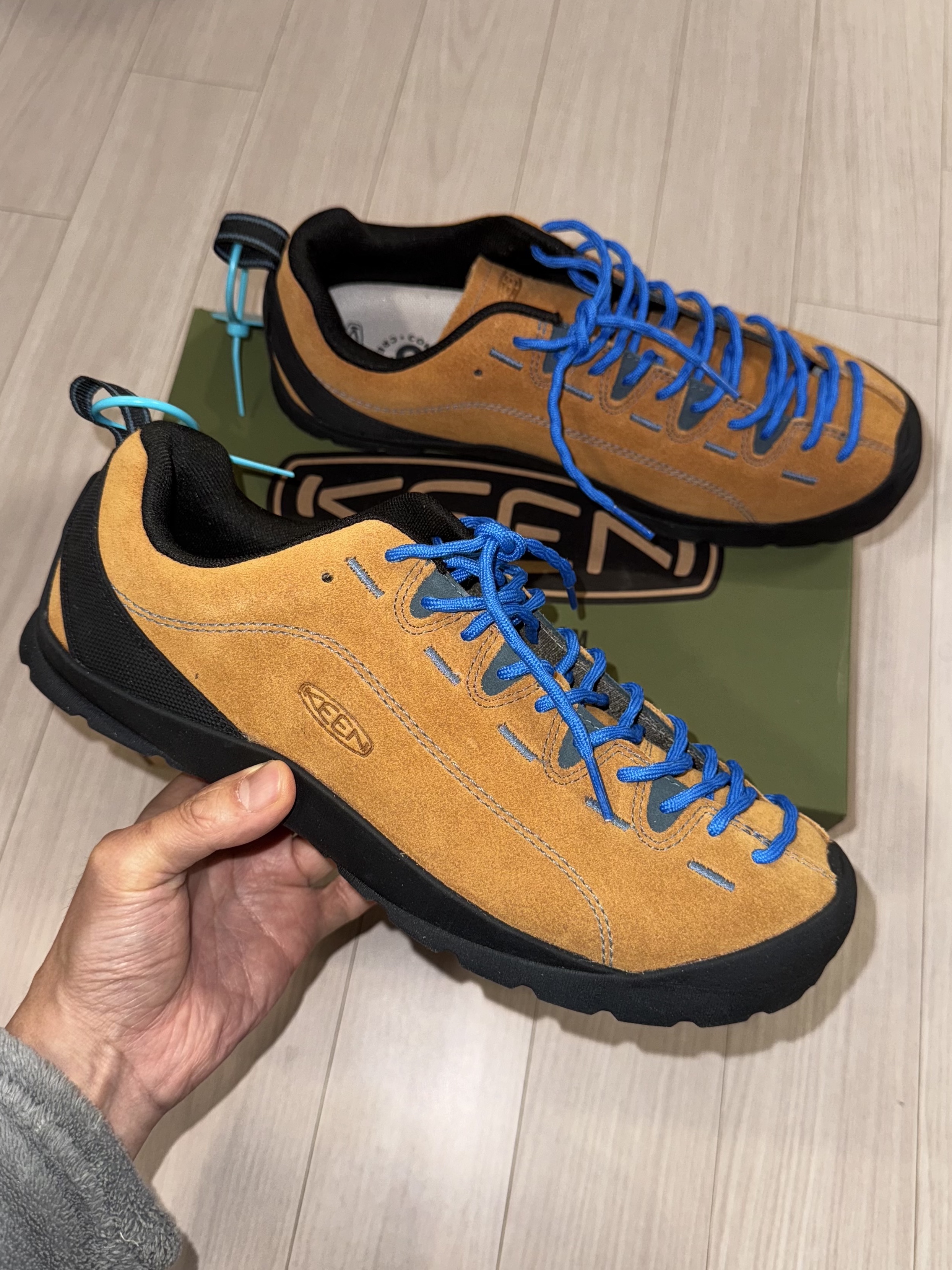 KEEN Men Jasper Cathay Spice/Orion Blue, KEEN Women Jasper Cathay Spice/Orion Blue 착용 스타일 - 1