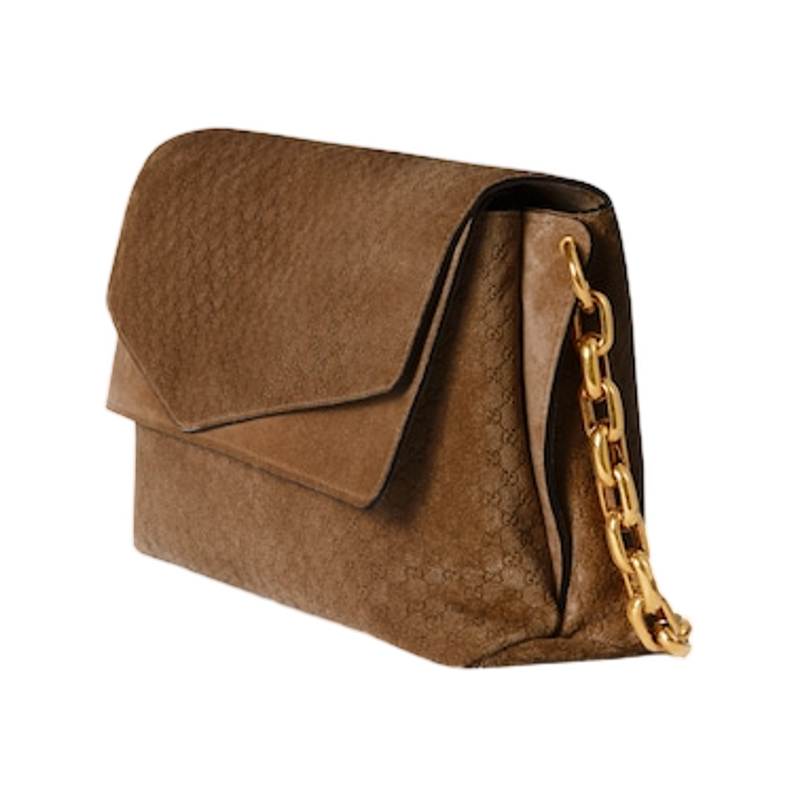 구찌 라지 숄더백 체인 브라운(Gucci Large Shoulder Bag with Chain Brown) - 2