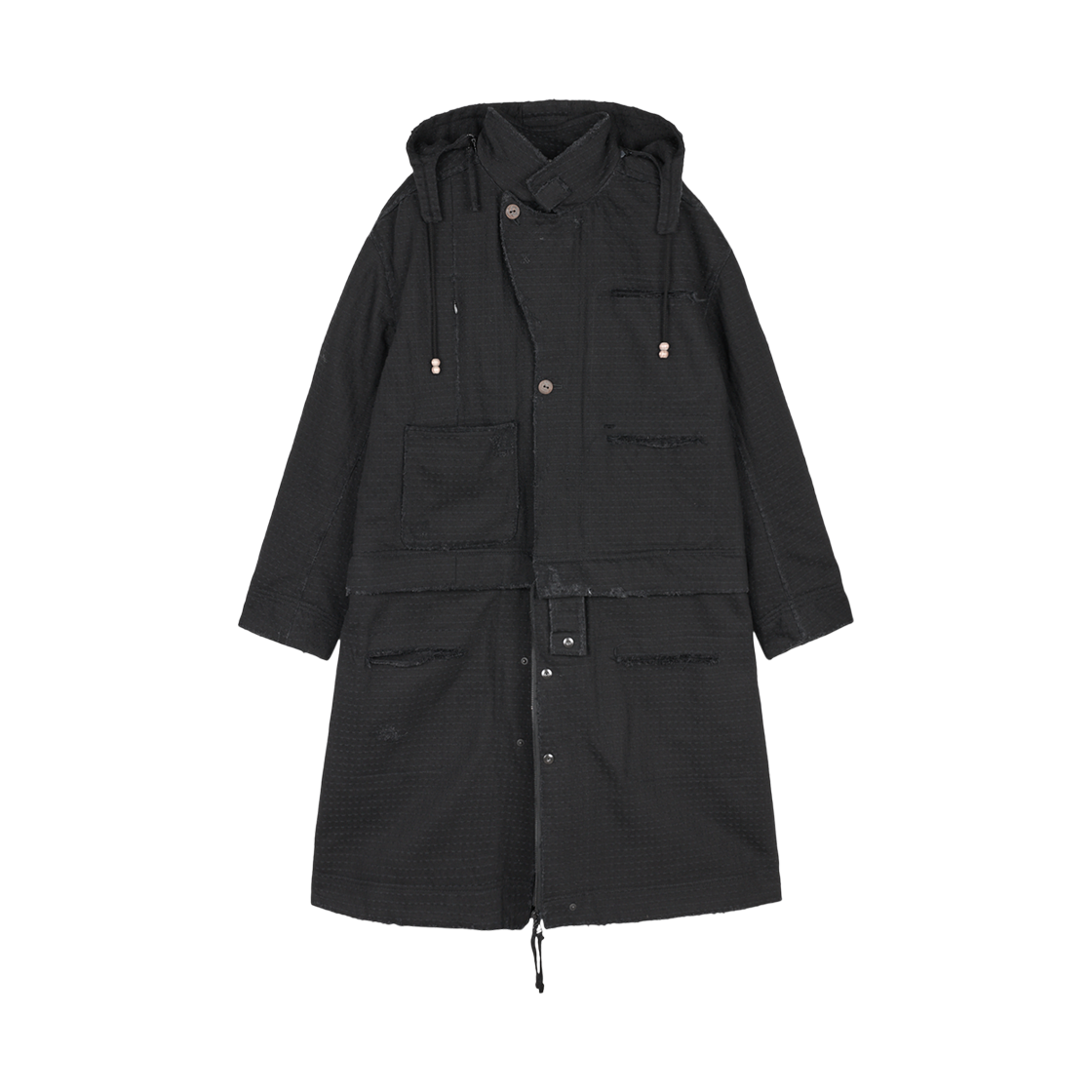 지안 예 MMTR 코트 블랙 - 25FW(Jian Ye MMTR Coat Black - 25FW)