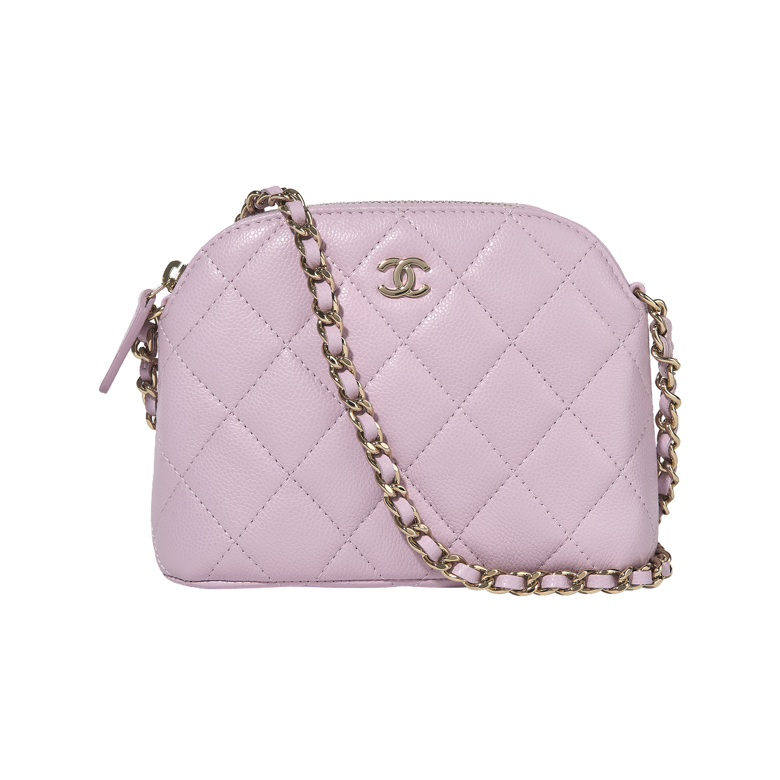 샤넬 체인 달린 미니백 램스킨 & 골드 메탈 라이트 퍼플(Chanel Clutch with Chain Lambskin & Gold Light Purple) - 1