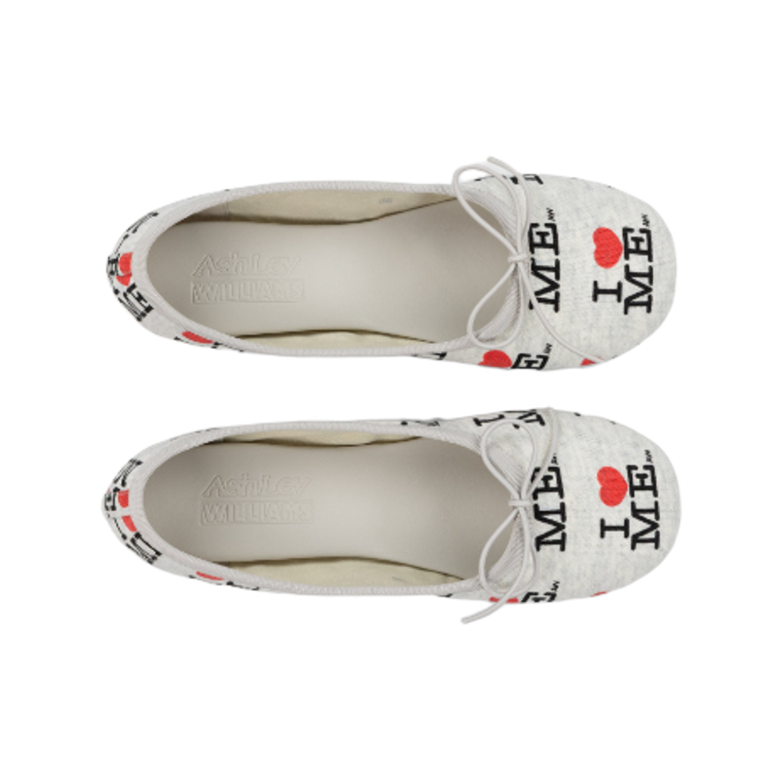 (W) 애슐리 윌리엄스 아이 하트 미 멜로디 플랫 그레이((W) Ashley Williams I Heart Me Melody Flats Grey) - 2