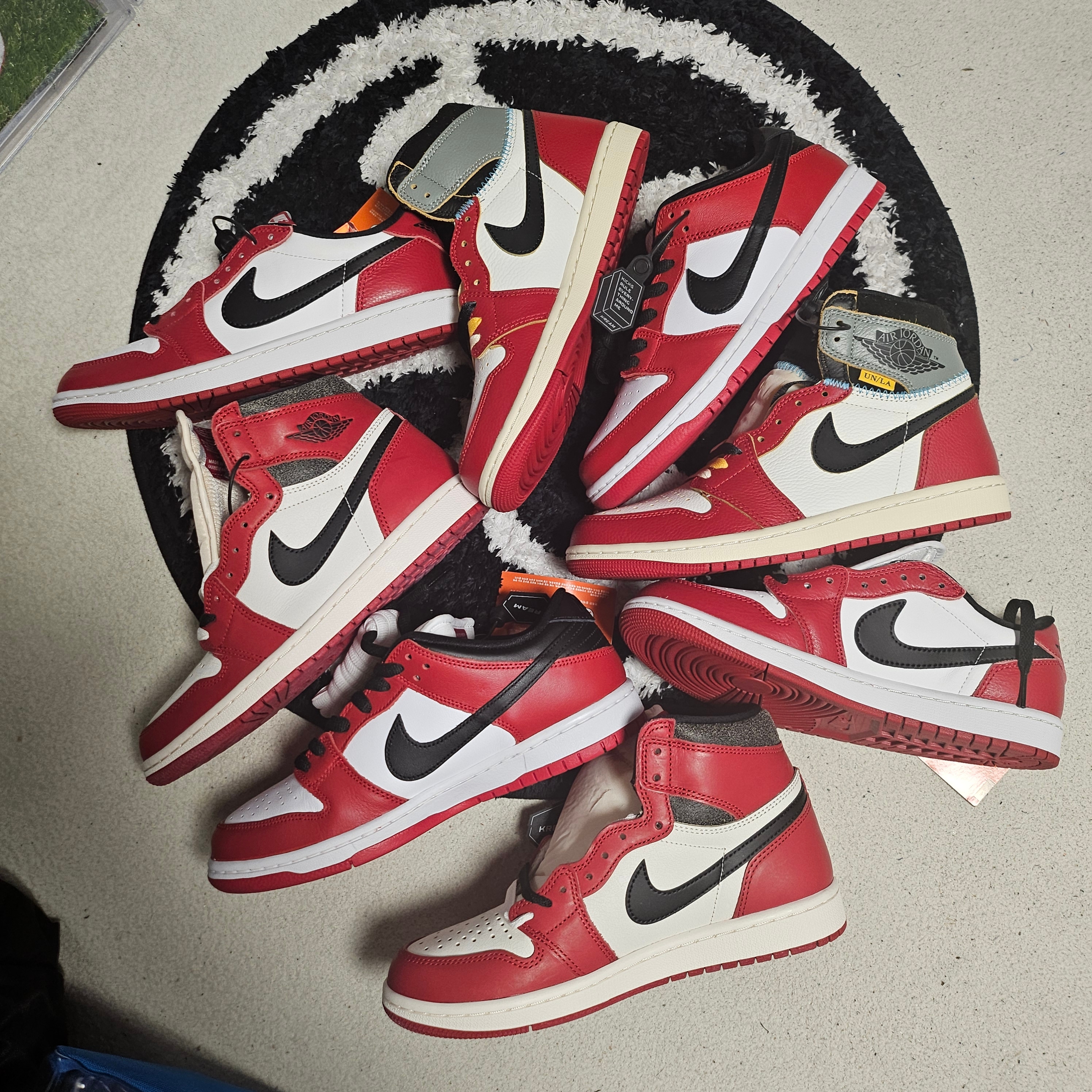 Jordan 1 Retro Low OG Chicago, Jordan 1 Retro High OG Chicago 2022 착용 스타일