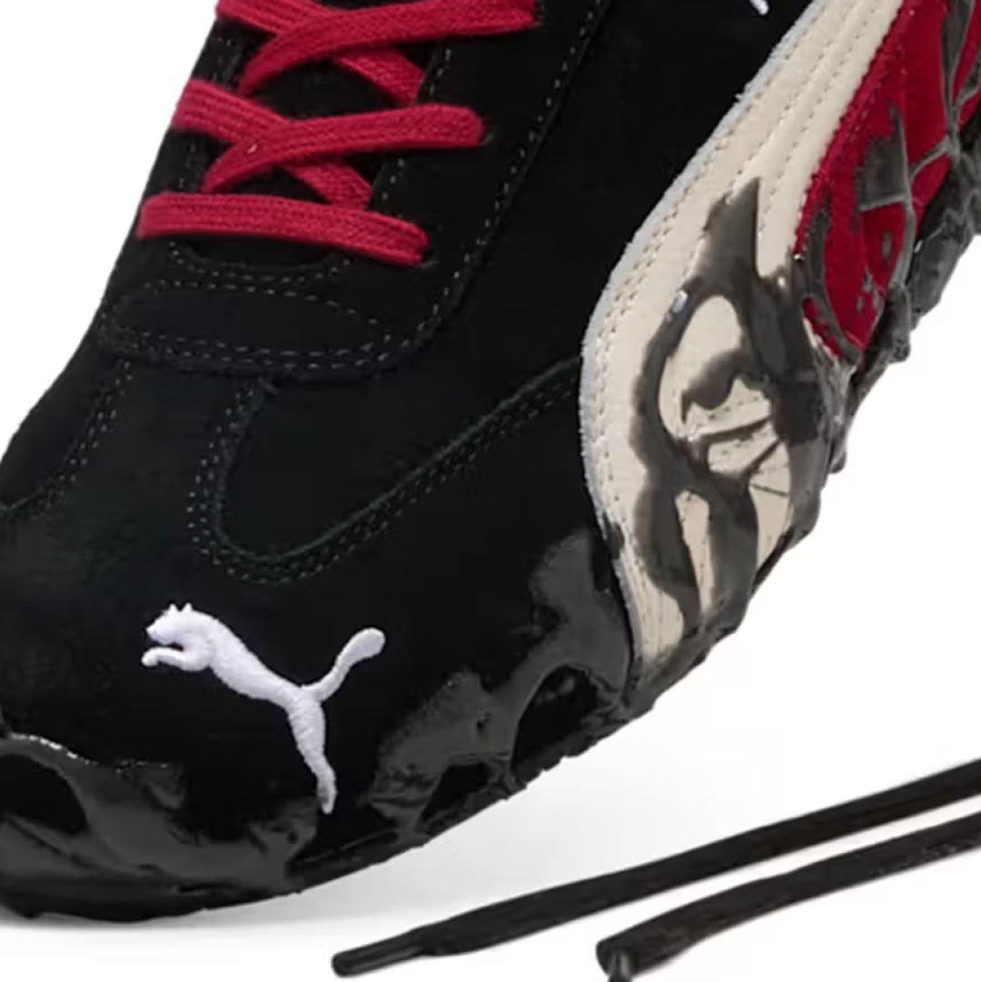 Puma x A$AP Rocky Inhale Distressed Puma Black Pop Red, Puma x A$AP Rocky Inhale Leopard Toasted Almond Black 착용 스타일 - 2