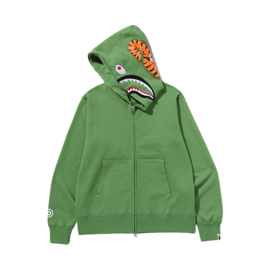 베이프 샤크 풀 집 후드 그린(BAPE Shark Full Zip Hoodie Green) - 2