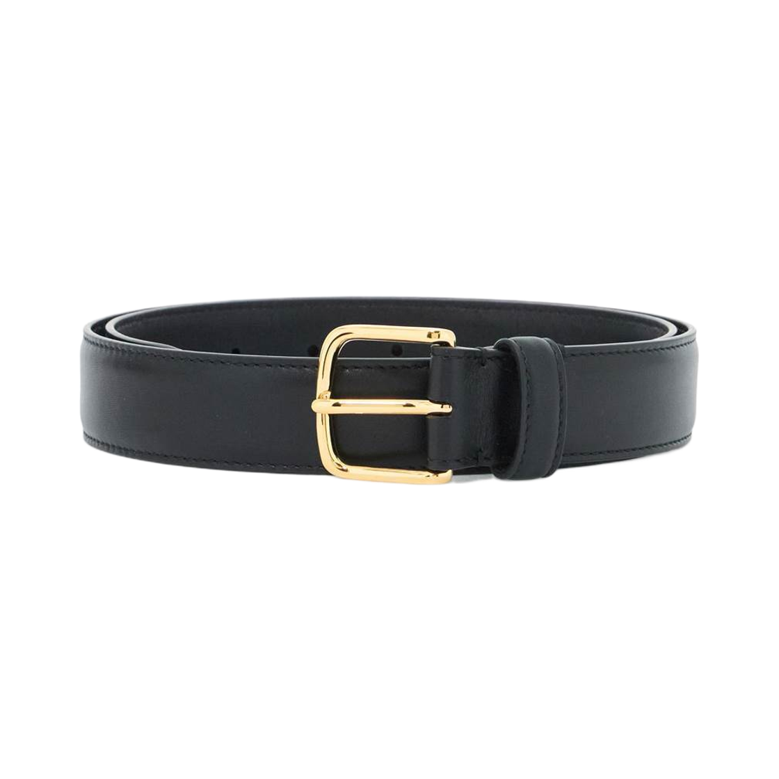 W1283L60BLSG The Row Classic Leather Belt Black