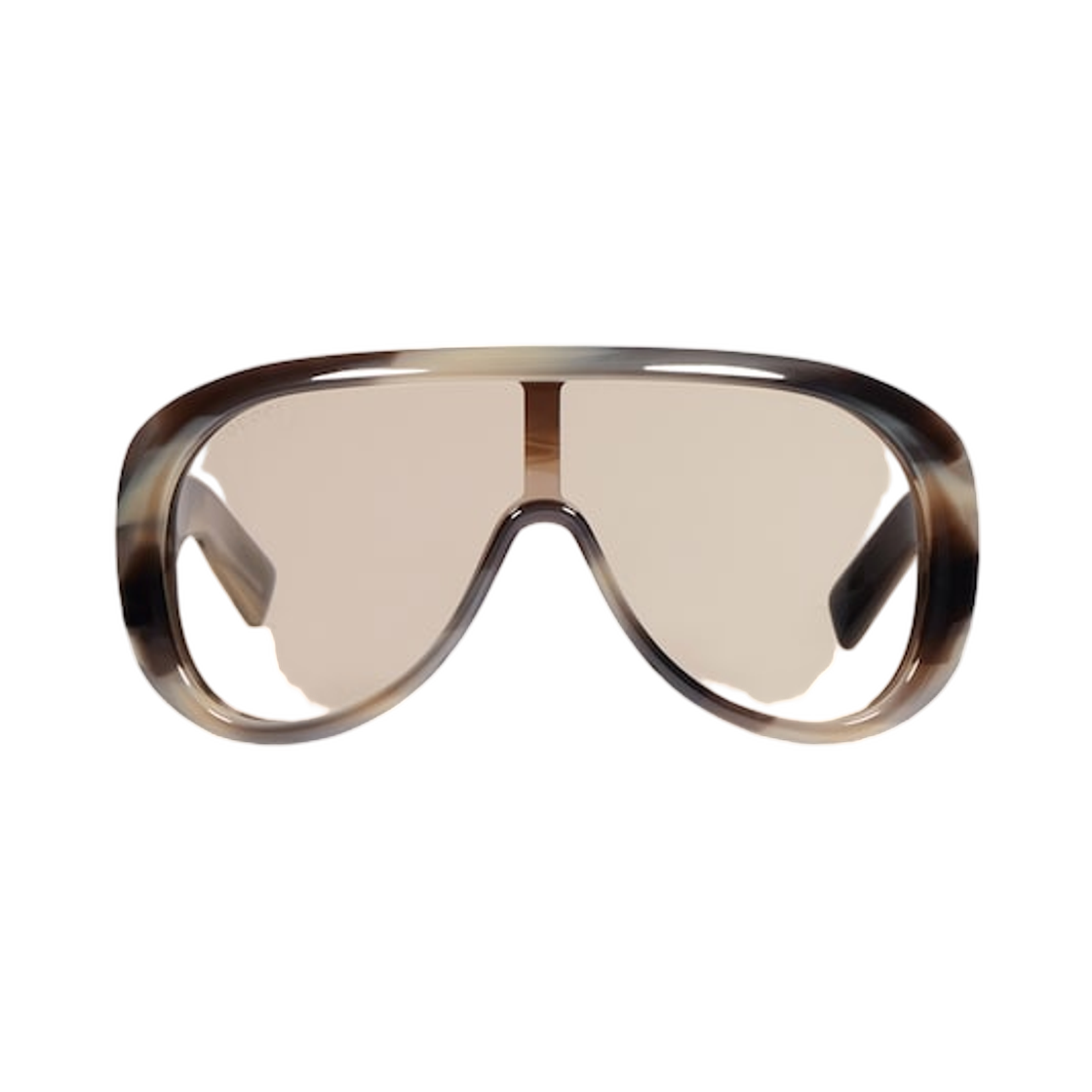 860999-J0740-2126 (W) Gucci Rectangular Frame Sunglasses Light Brown Tortoiseshell