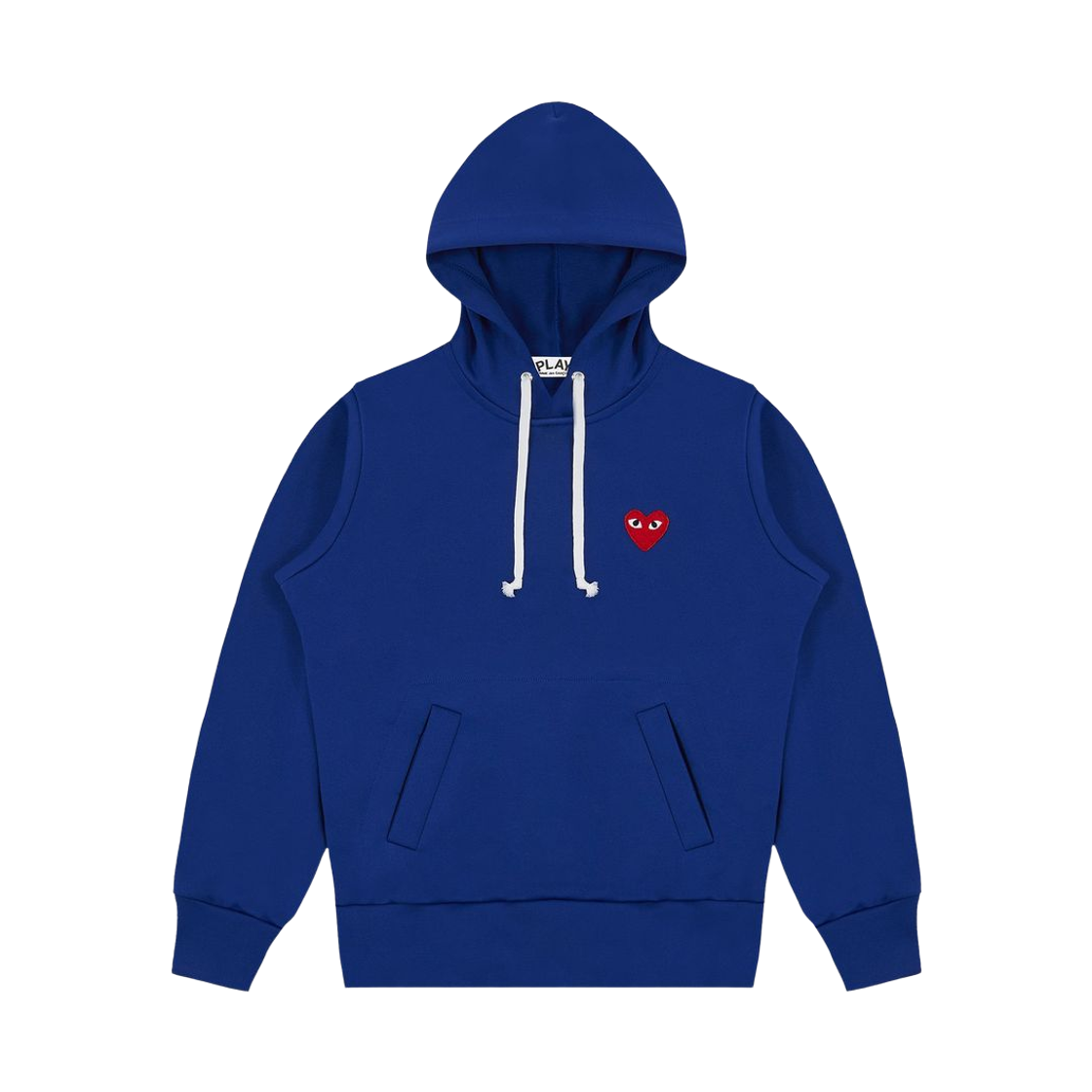 (W) 플레이 꼼데가르송 후드 스웨트셔츠 블루((W) Play Comme des Garcons Hooded Sweatshirt Blue)