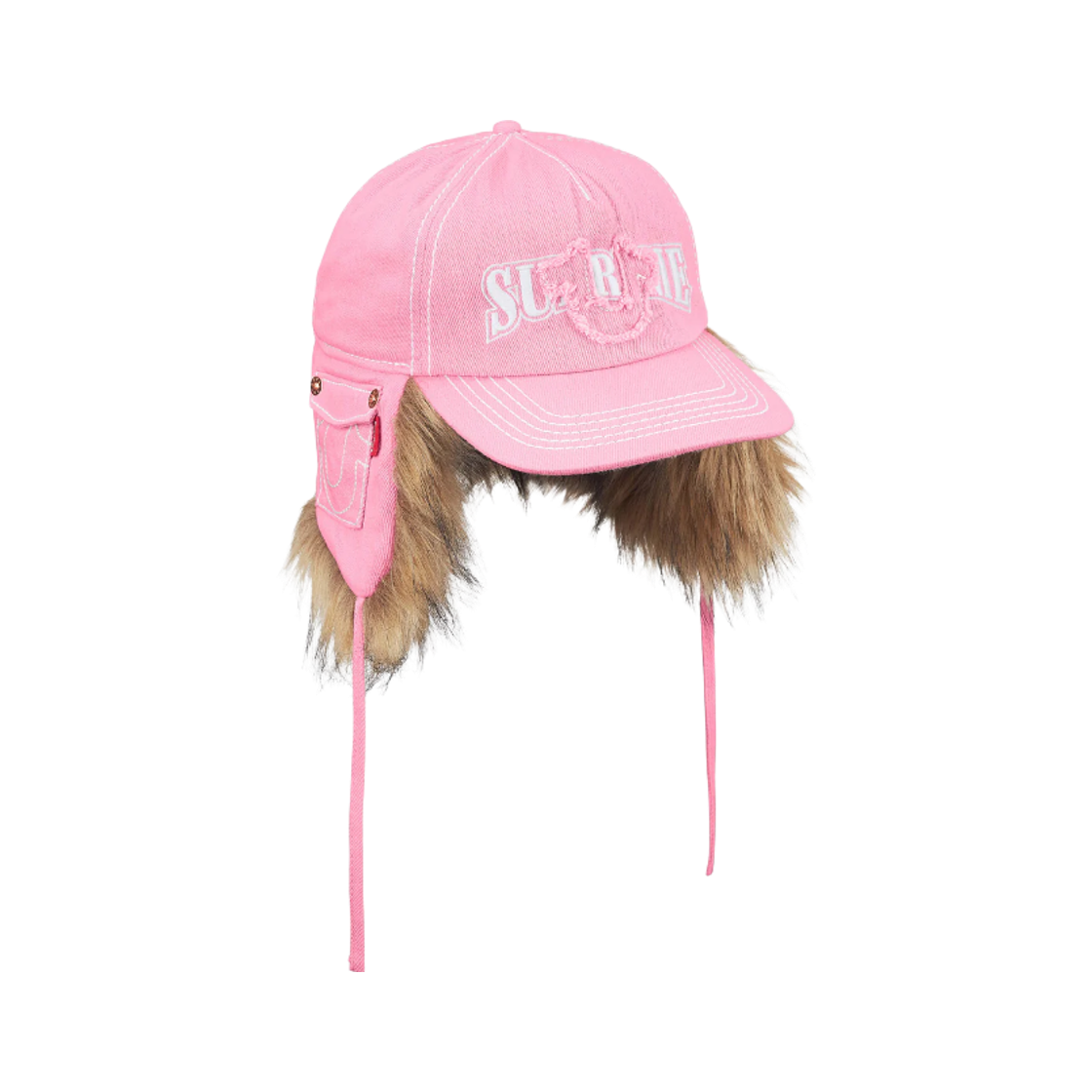 슈프림 x 트루릴리전 이어플랩 5-패널 핑크 - 25FW