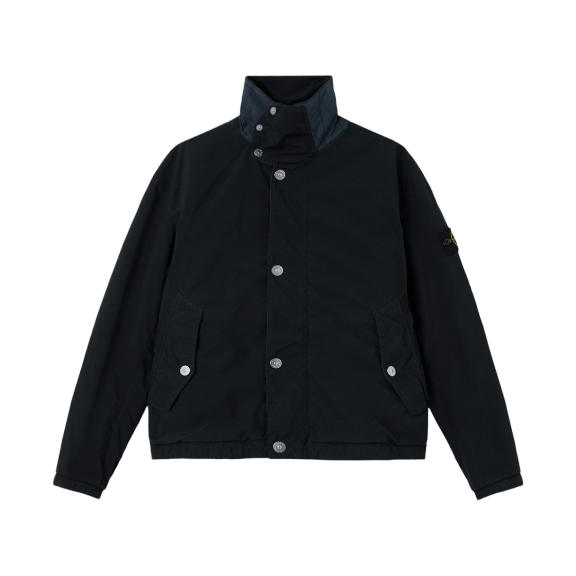 K2S15Q1000-15S0042-V0020 Stone Island Q100015 Light Compact Touch Poly-TC 60% Recycled Polyester Coach Jacket with Anti-Drop and Snap Pockets Navy Blue - 25FW