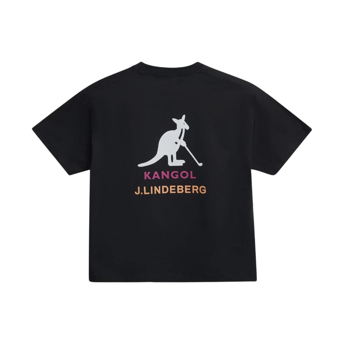 (W) 제이린드버그 x 캉골 골프웨어 리미티드 에디션 리나 티셔츠 블랙((W) J.Lindeberg x Kangol Golf Wear Limited Edition Lina T-shirt Black)