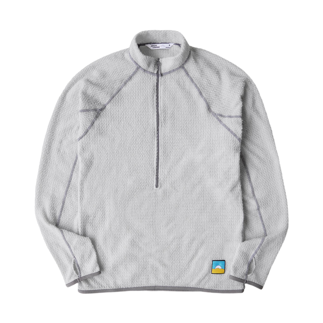 센치 디자인 A90 하프집 크루넥 스모크(Senchi Design A90 Half-Zip Crewneck Smoke)
