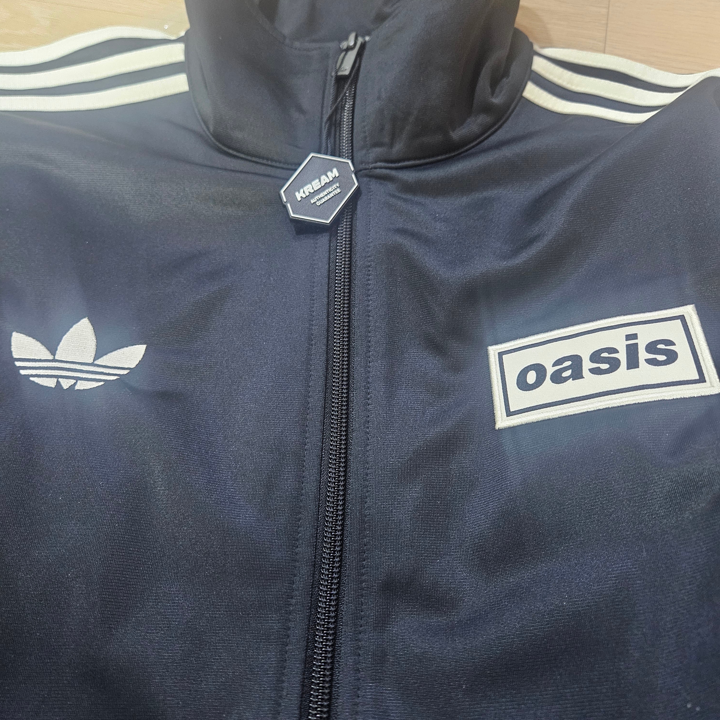 Adidas x Oasis Tour Firebird Track Top Black - KR Sizing 착용 스타일