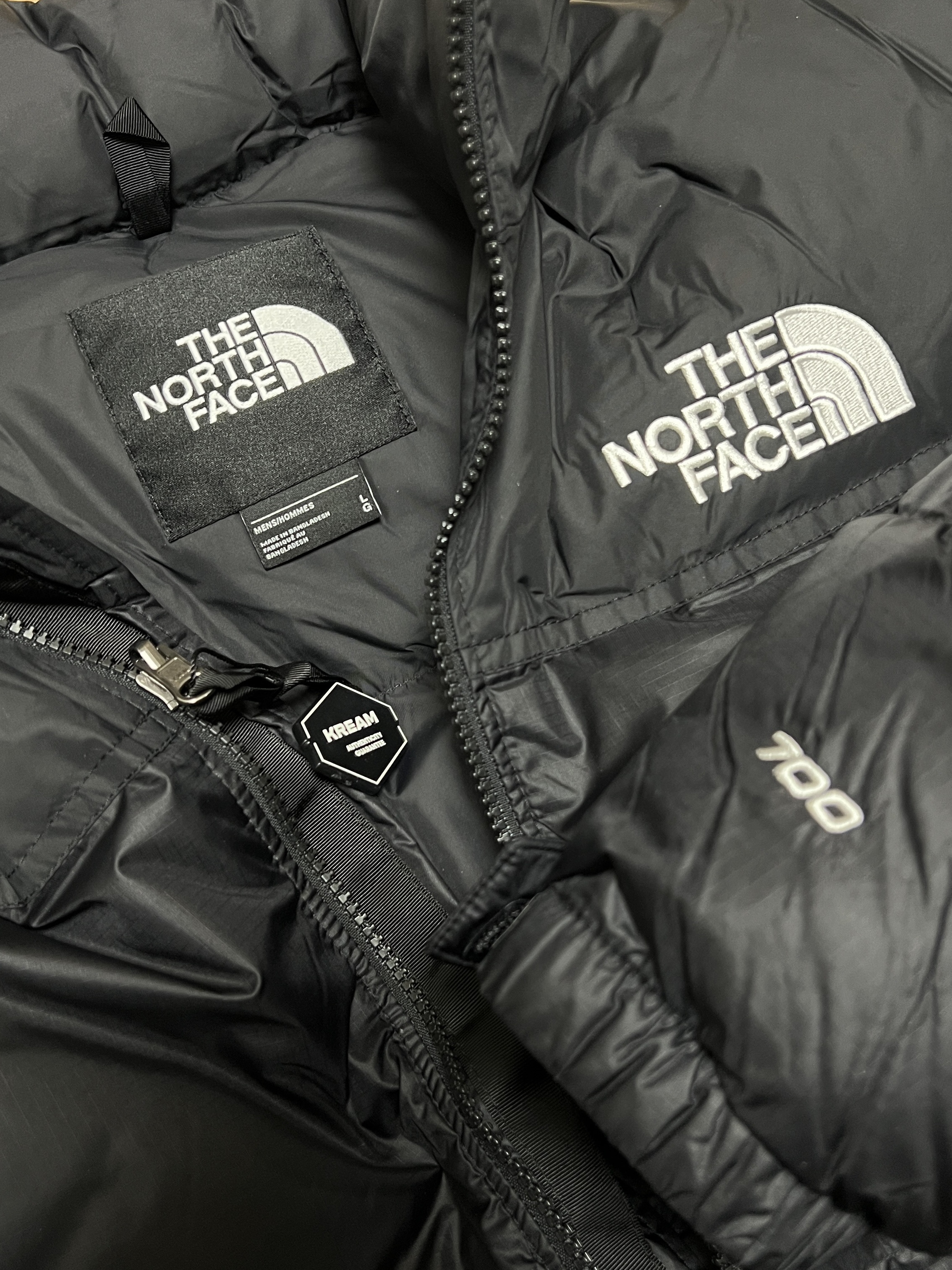 The North Face 1996 Retro Nuptse Down Jacket TNF Black 착용 스타일