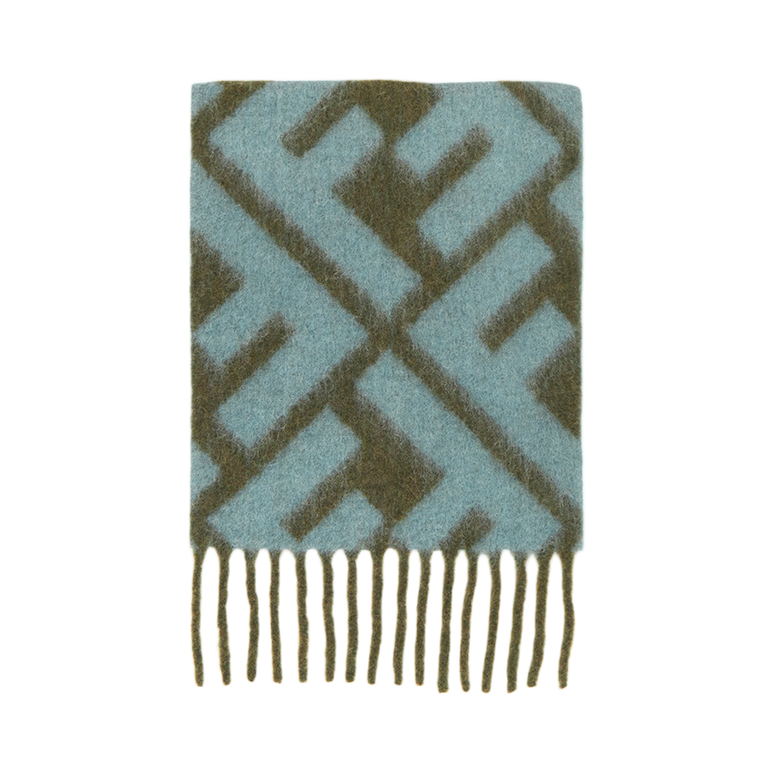 FXT460AYKQF1U6P (W) Fendi FF Muffler Green