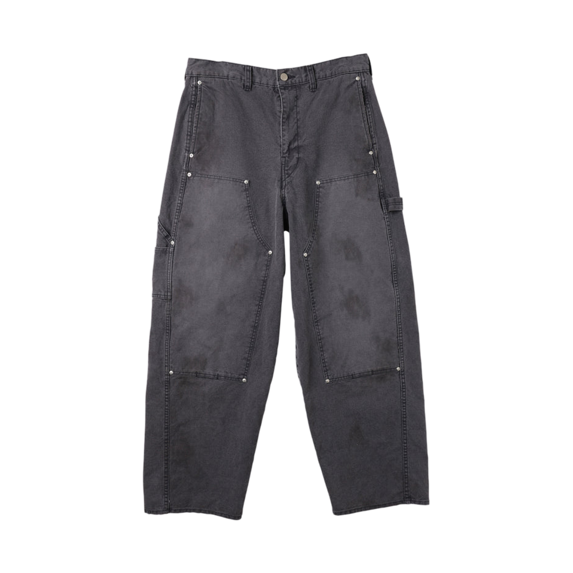 지에다 덕 더블 니 팬츠 블랙(Jieda Duck Double Knee Pants Black)