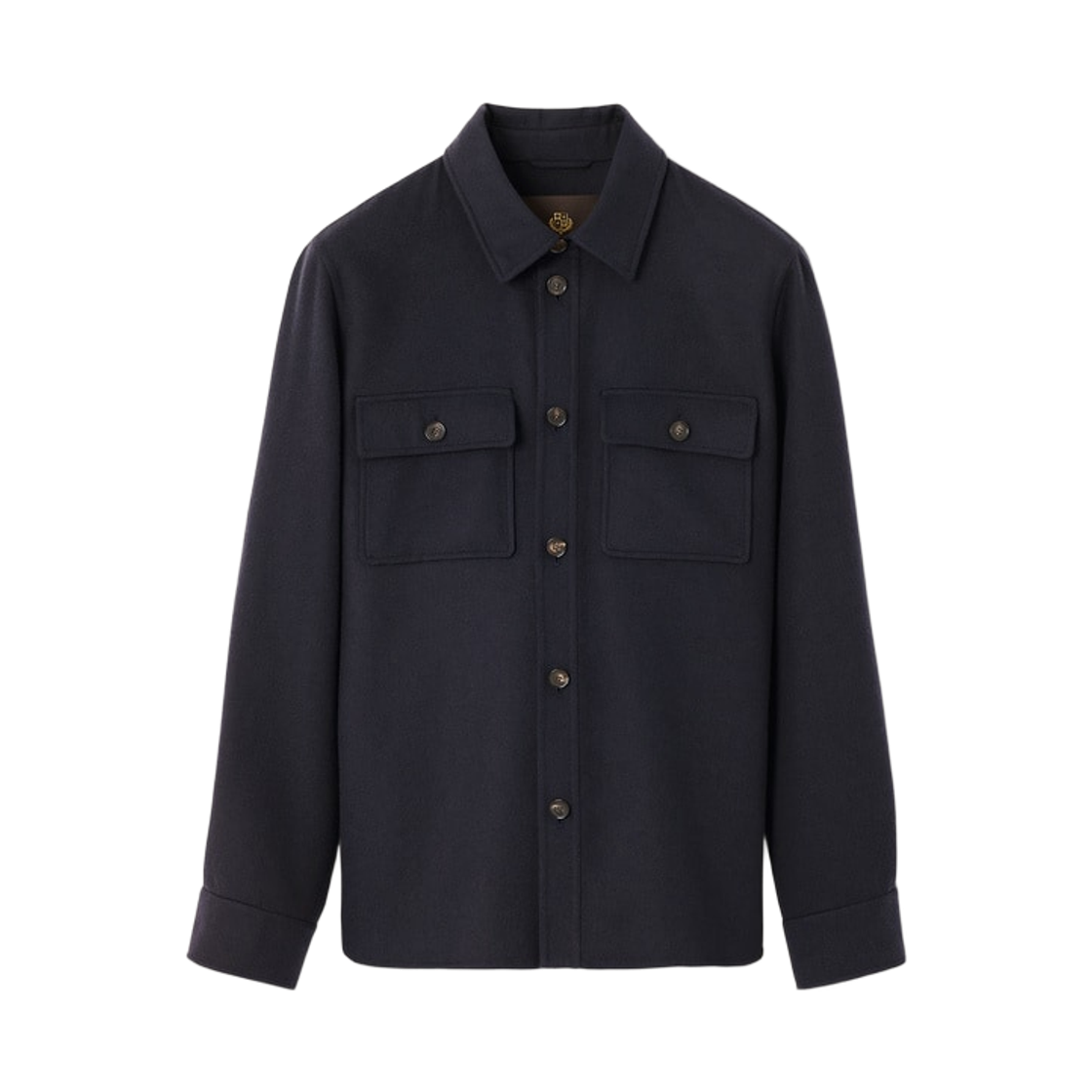 로로 피아나 캐시미어 레인 시스템 짐 오버셔츠 블루 네이비(Loro Piana Cashmere Rain System Jim Overshirt Blue Navy) - 1