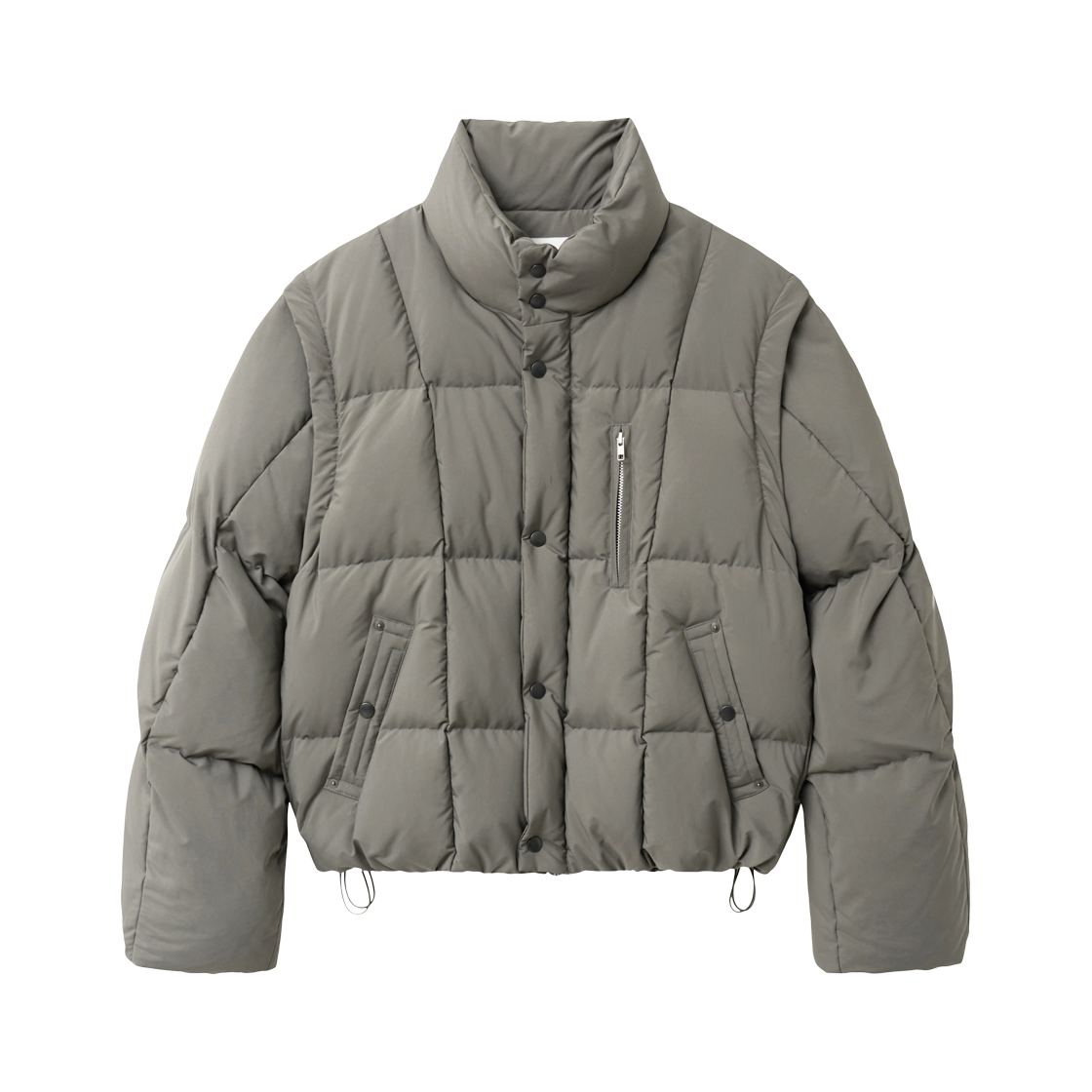 알렌느 디테처블 덕 다운 자켓 카키그레이(Haleine Detachable Duck Down Jacket Khaki Grey (WJ419))