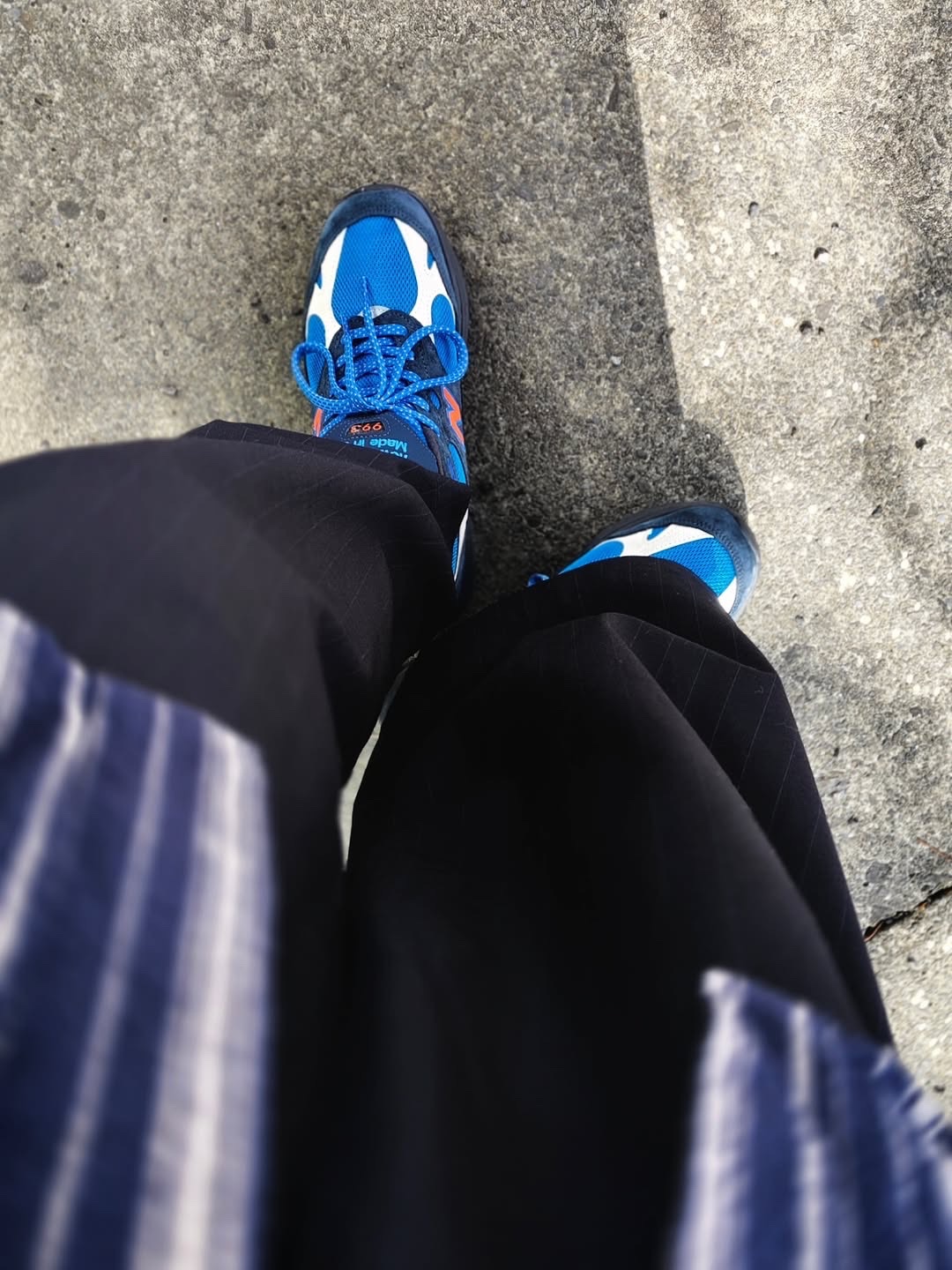 New Balance x Kith x Madison Square Garden 993 Made in USA Navy Princess Blue 착용 스타일 - 9