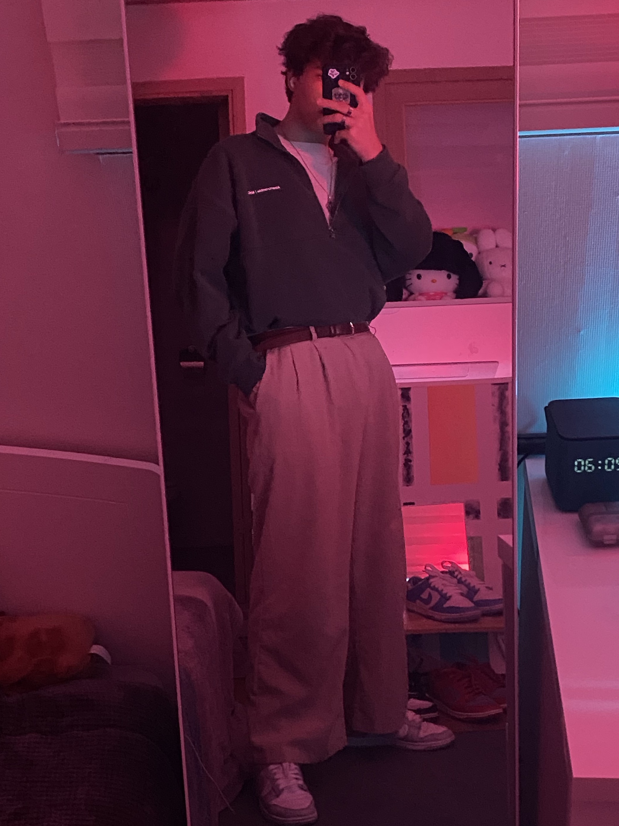 Nike Dunk Low Retro Grey Fog, Nike Dunk Low Retro White Polar Blue 착용 스타일