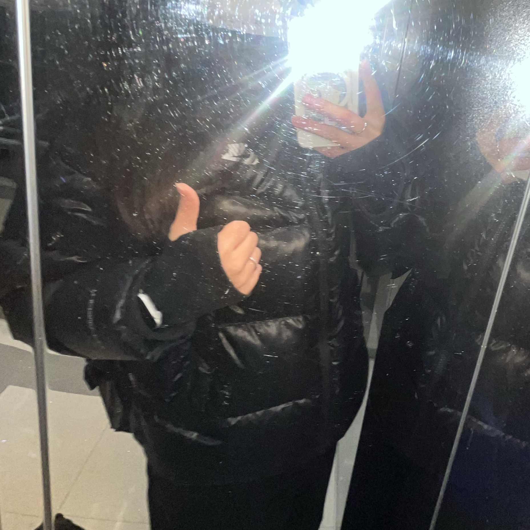 (W) Nike NSW Therma-Fit City Series Jacket Black - Asia 착용 스타일 - 1