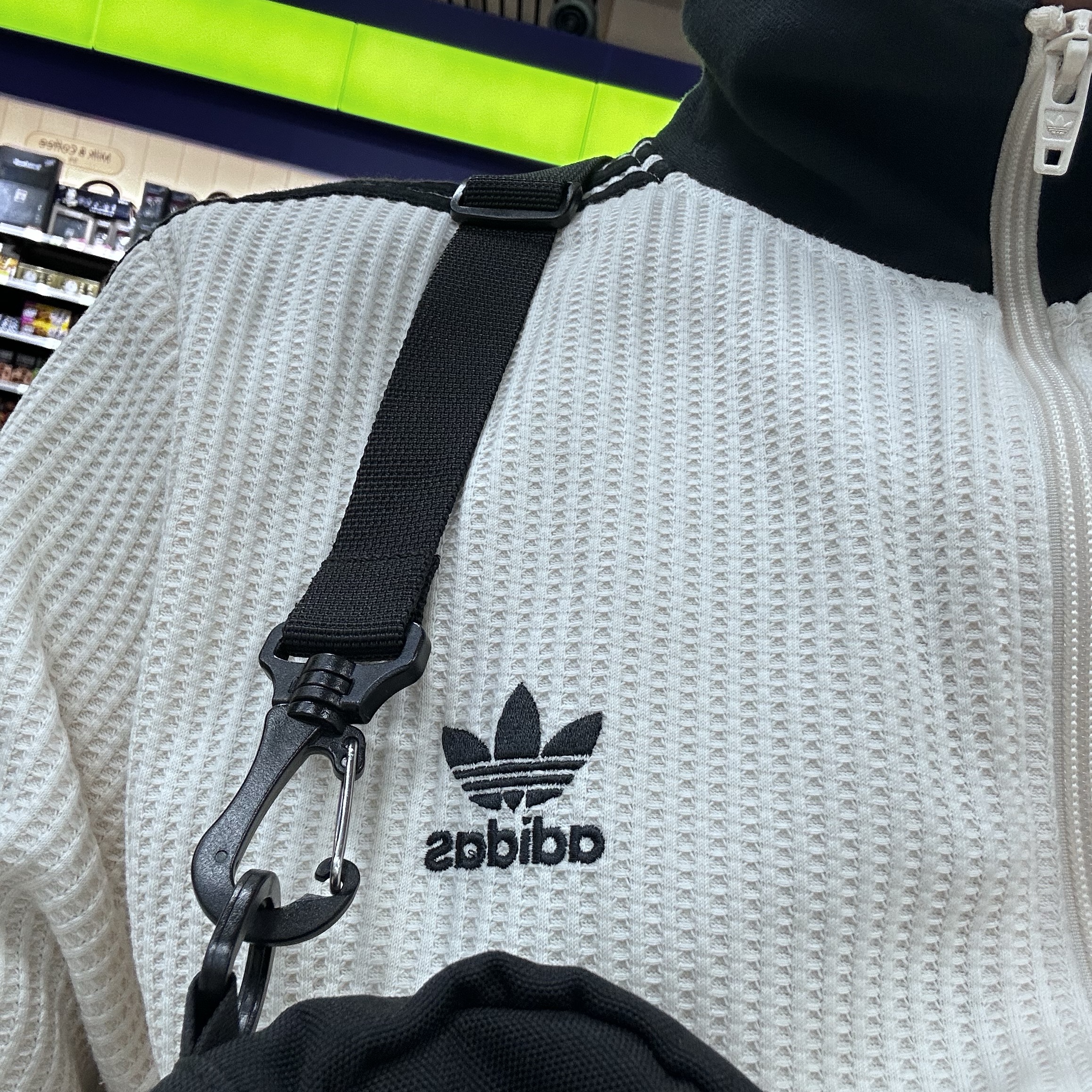Adidas Waffle Beckenbauer Track Top Wonder White - KR Sizing 착용 스타일