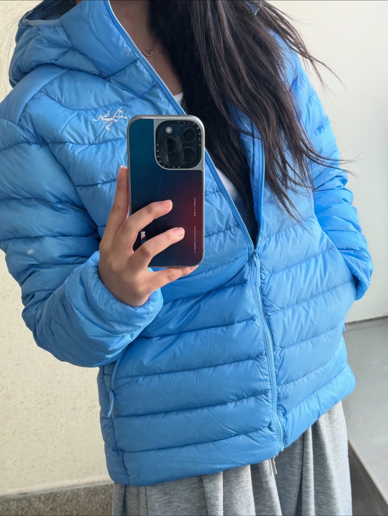 (W) Arc'teryx Cerium Hoody Glacial 착용 스타일 - 2