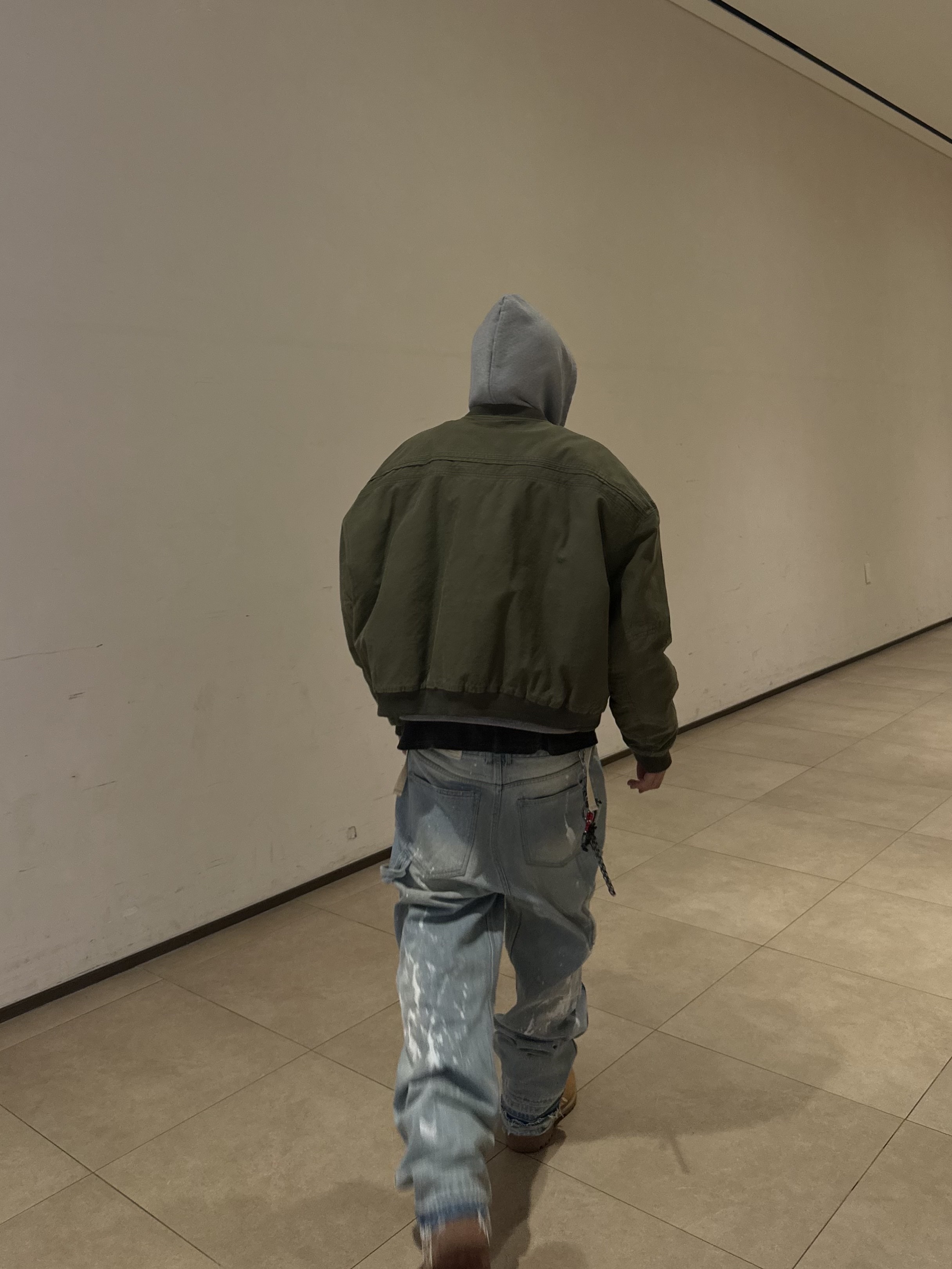 Wapworks Work Double Knee Carpenter Pants Oldmillblue, Nonnod Sulfur Dye Serge Bomber Jacket Vintage Khaki 착용 스타일 - 8