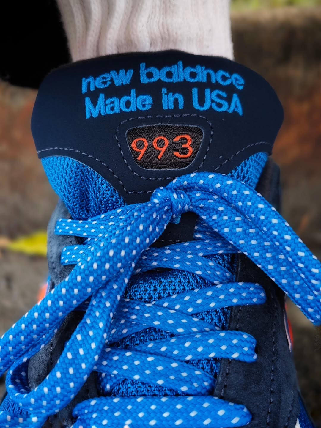 New Balance x Kith x Madison Square Garden 993 Made in USA Navy Princess Blue 착용 스타일 - 4