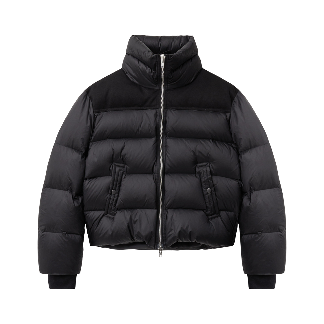 알렌느 크롭 덕 다운 하이넥 자켓 블랙(Haleine Cropped Duck Down High Neck Jacket Black (WJ437))