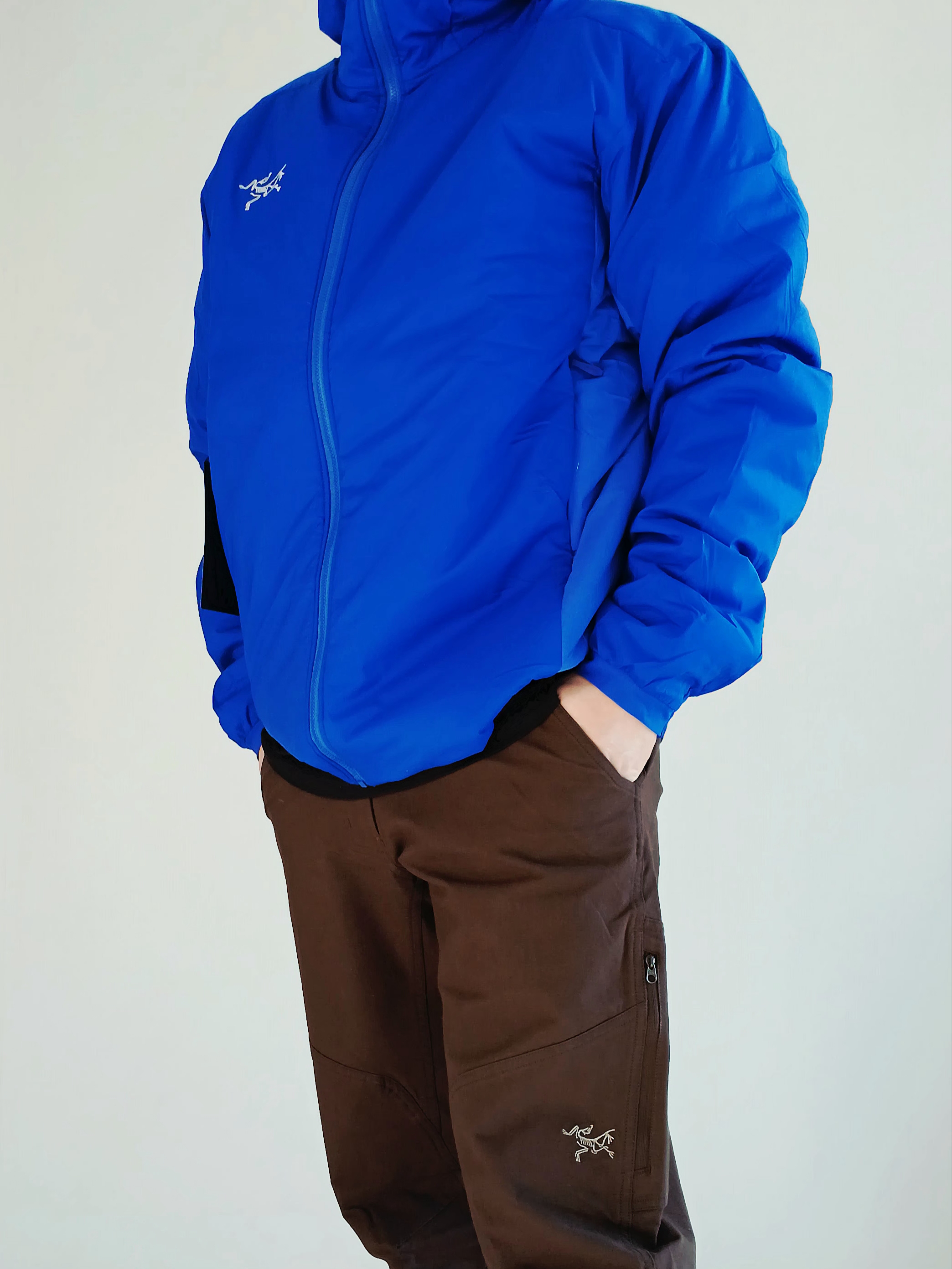 Arc'teryx Atom SV Hoody Vitality, Arc'teryx Small Bird Cap Black 착용 스타일 - 7