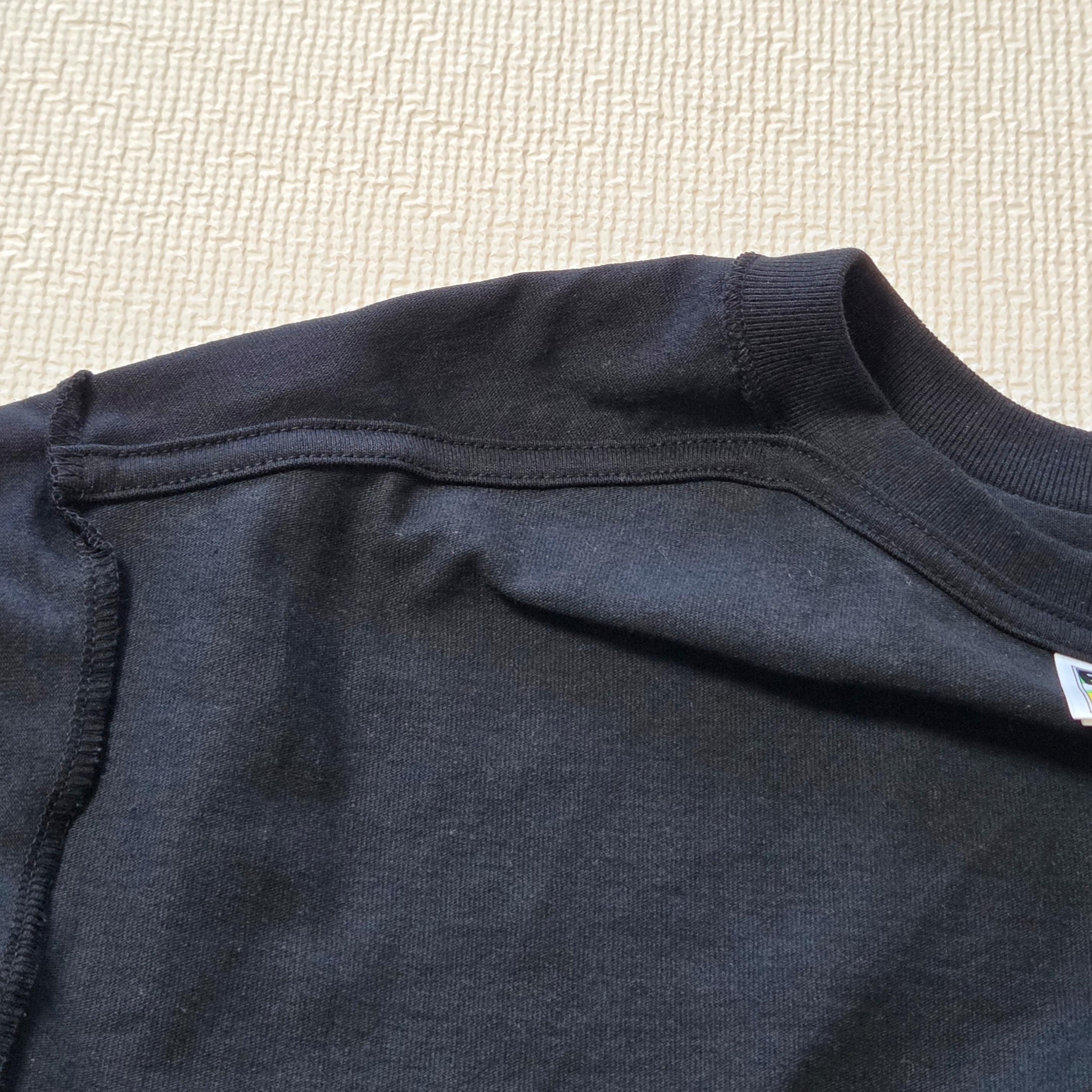 BAPE One Point L/S T-Shirt Black 착용 스타일 - 3