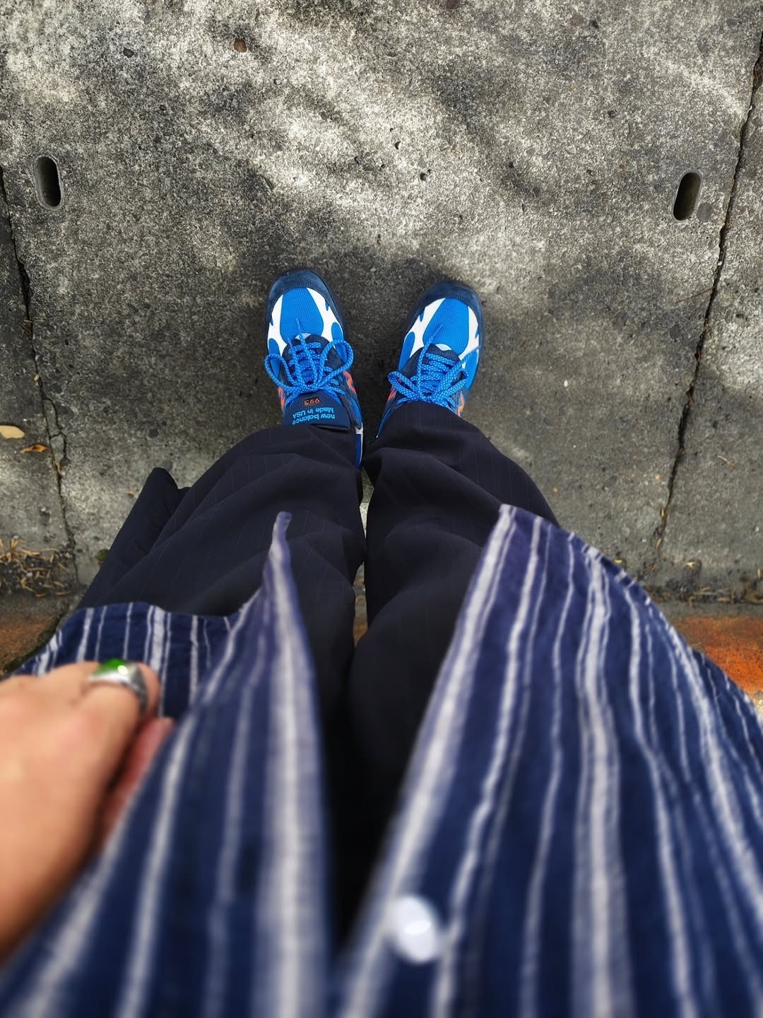 New Balance x Kith x Madison Square Garden 993 Made in USA Navy Princess Blue 착용 스타일 - 10