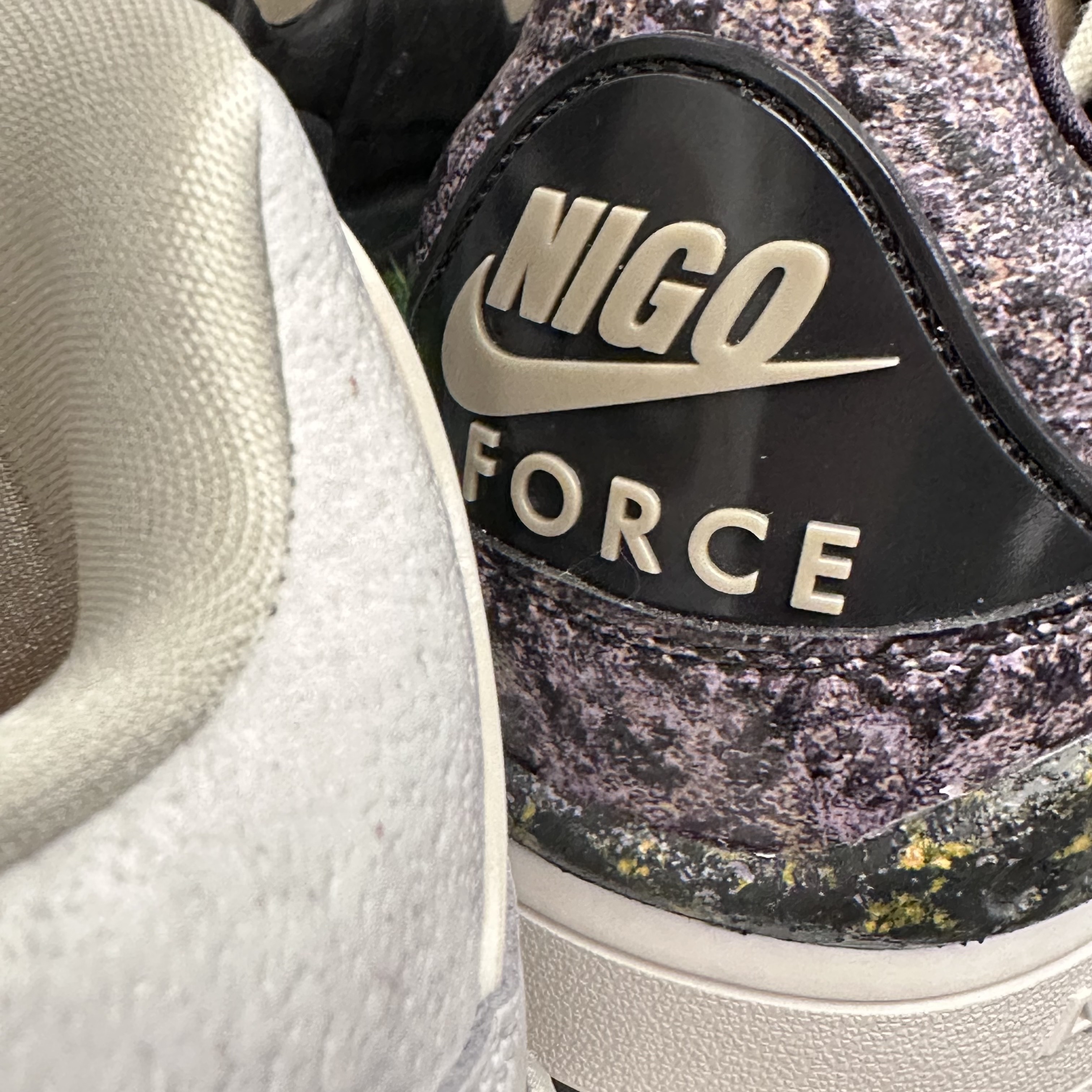 Nike x Nigo Air Force 3 Low Phantom and Night Stadium 착용 스타일 - 1