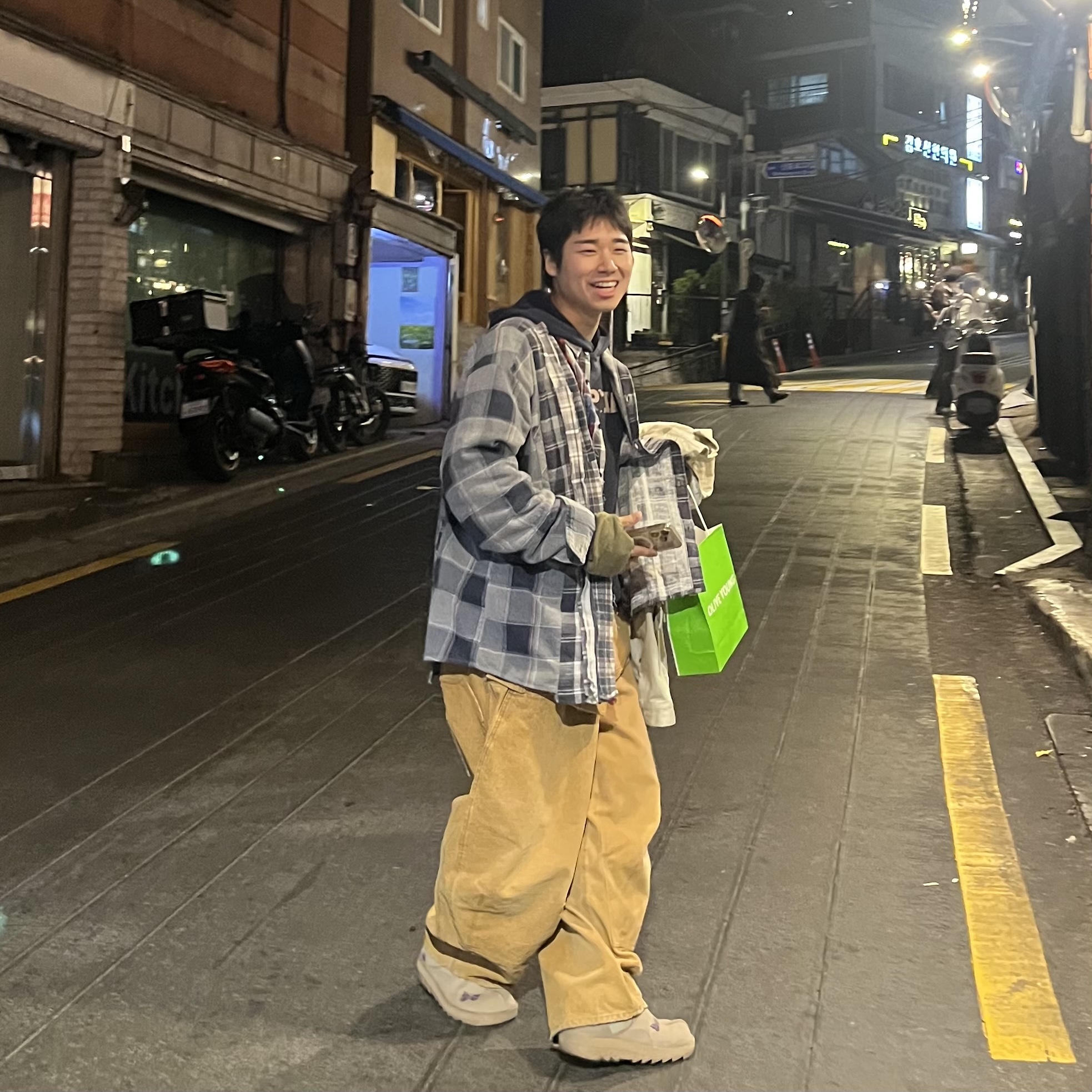 Needles H.D. Apron Pants Brown, Kapital Fleece Hooded Sweatshirt Speakeasy Kapital Pt Navy 착용 스타일 - 3