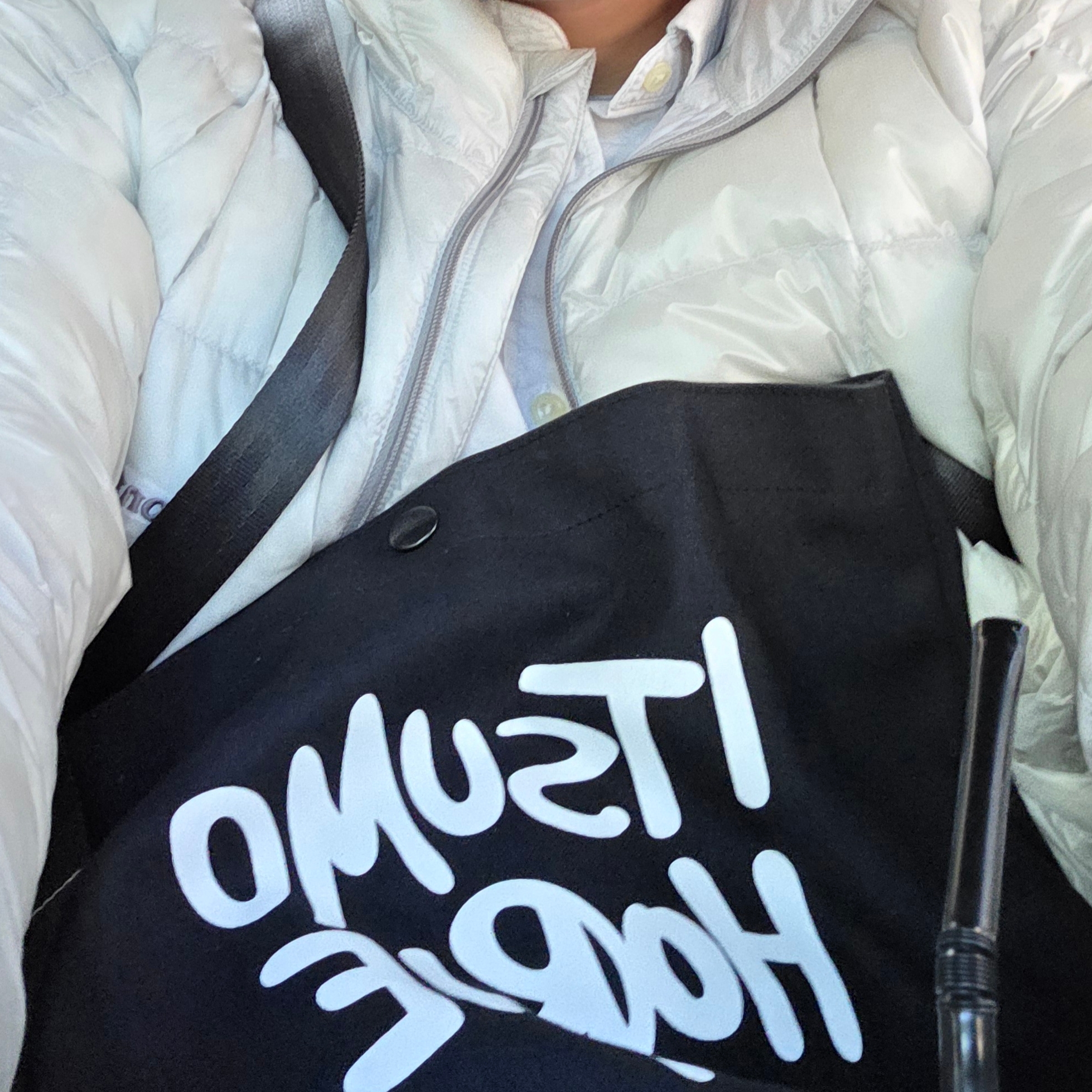 Montbell Superior Down Jacket Light Gray 착용 스타일