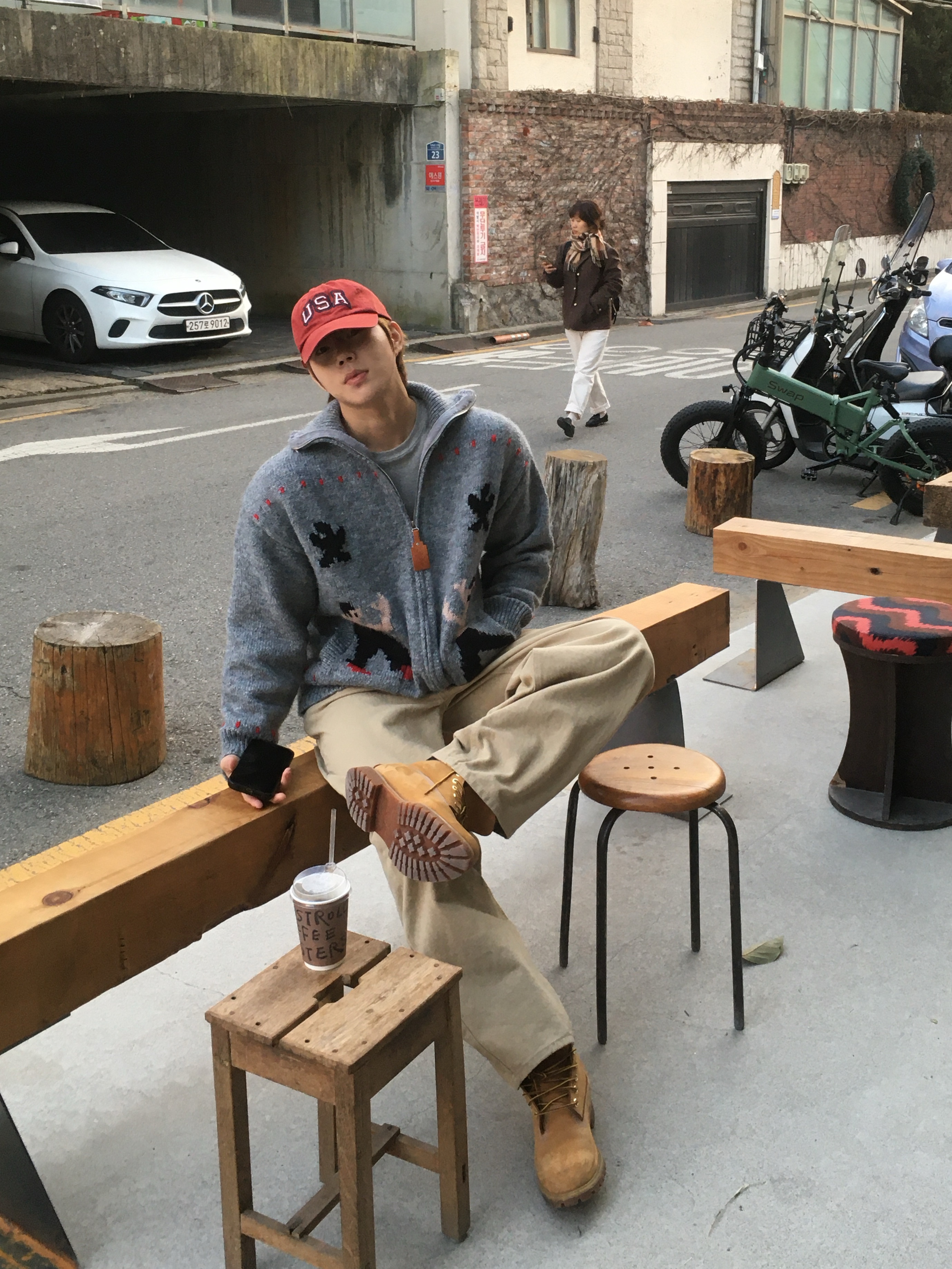 Timberland Premium 6 inch Waterproof Boot Wheat Nubuck - Wide 착용 스타일 - 1