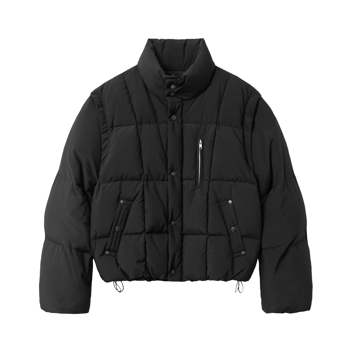 알렌느 디테처블 덕 다운 자켓 블랙