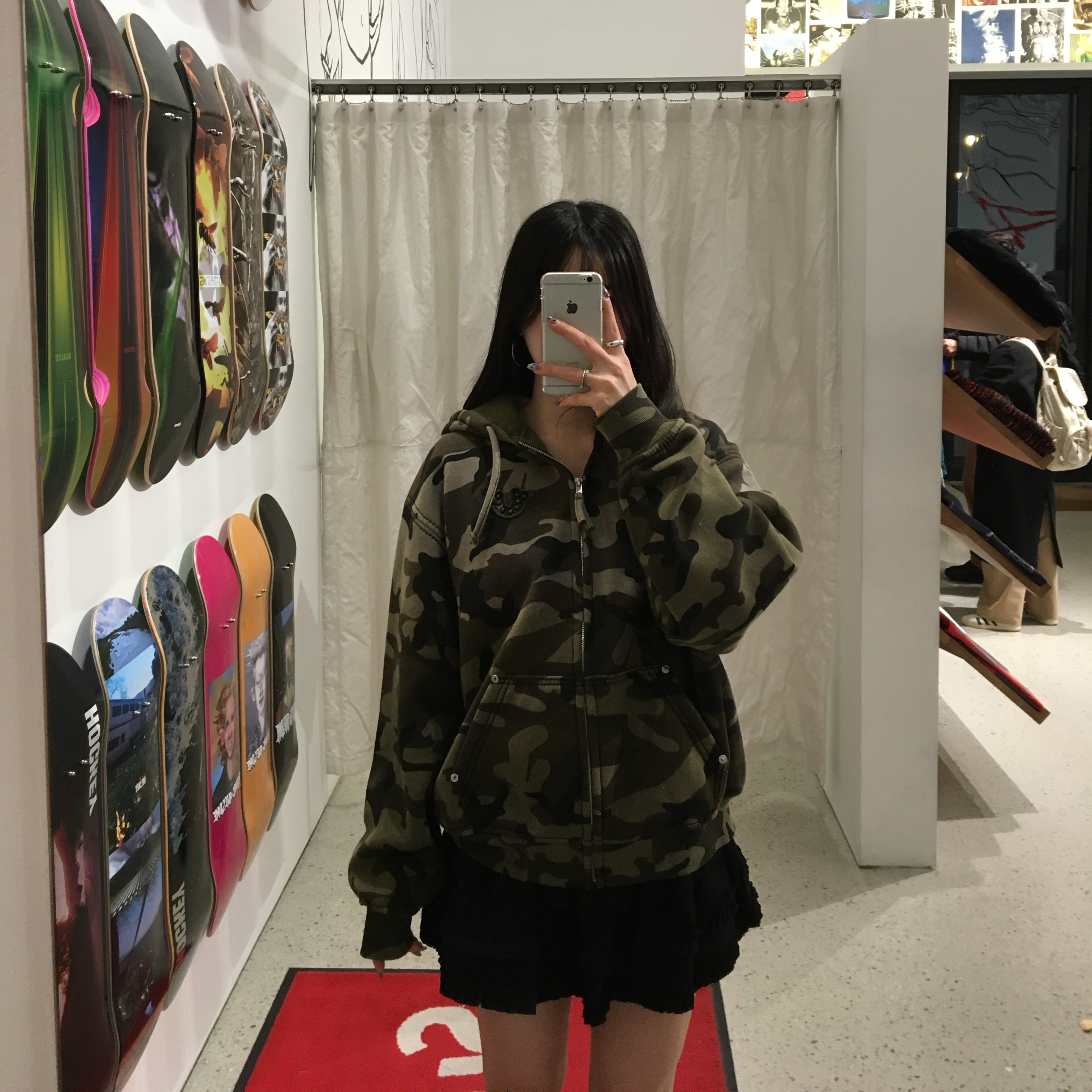 Supreme x True Religion Zip Up Hooded Sweatshirt Brown Camo - 25FW 착용 스타일 - 2