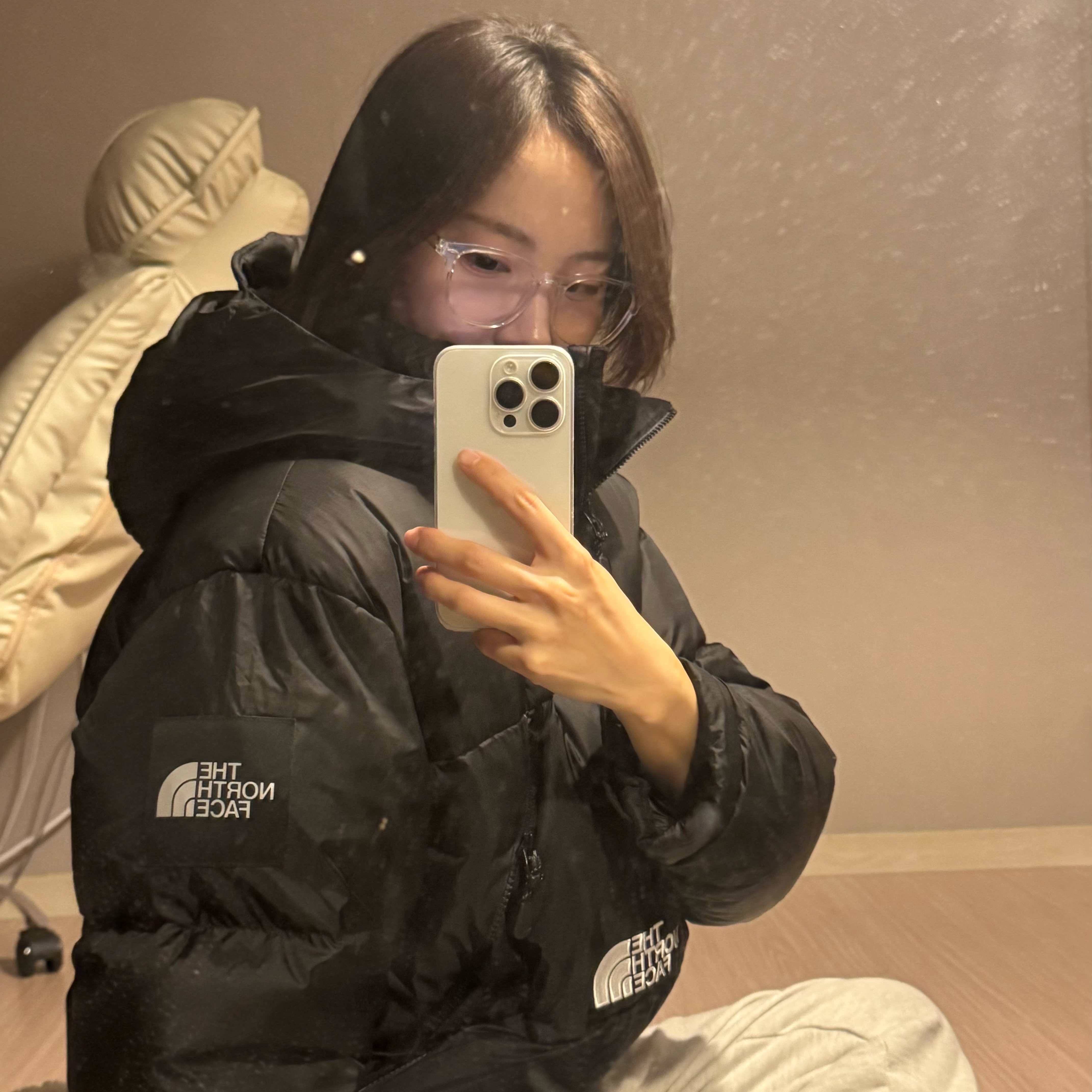 The North Face White Label Project Down Jacket RDS Black - 25FW 착용 스타일 - 2