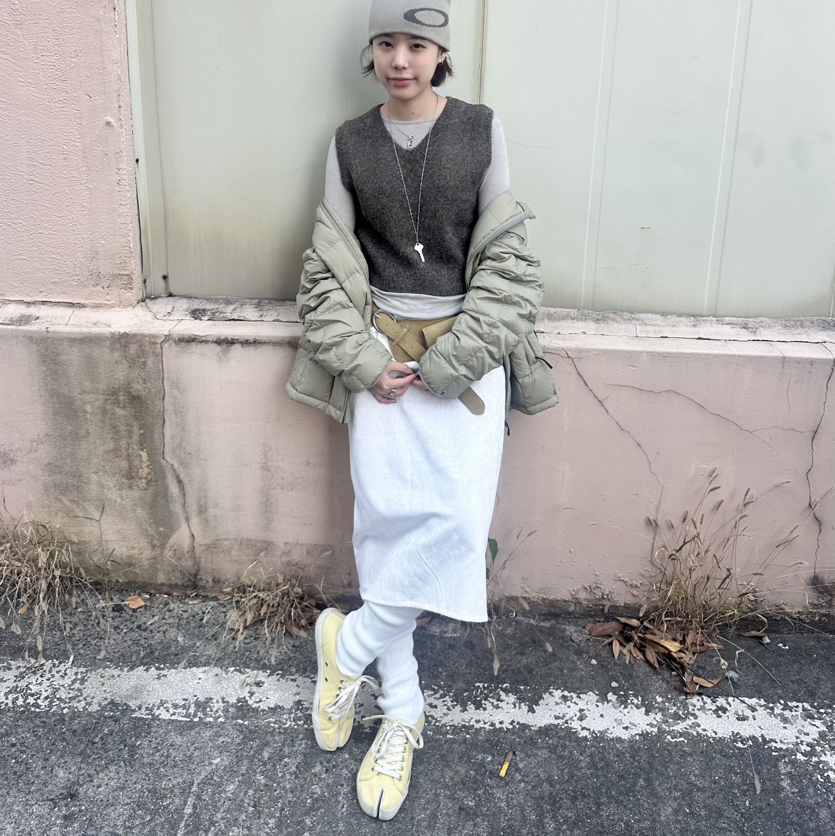 Maison Margiela Tabi Low Light Yellow 착용 스타일 - 2