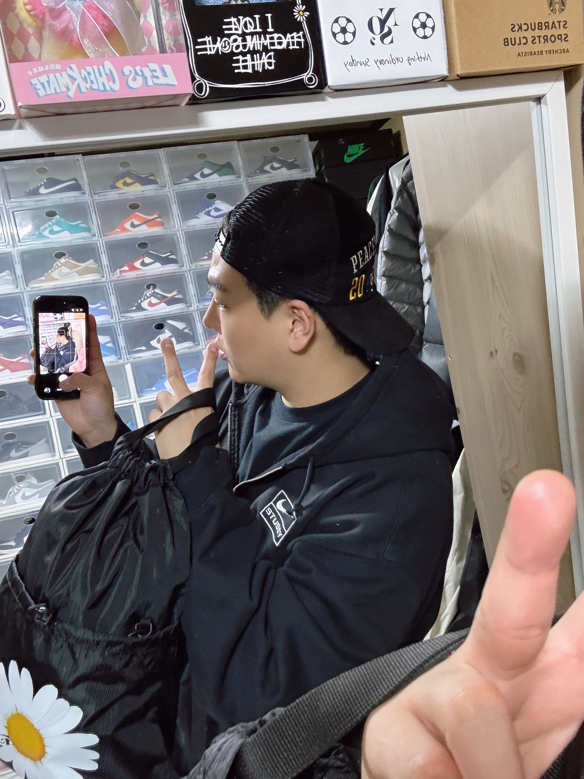 Peaceminusone x 2025 MAMA Awards Peacemamaone Cap Mesh, Peaceminusone x 2025 MAMA Awards Peacemamaone Cap Cotton 착용 스타일 - 6