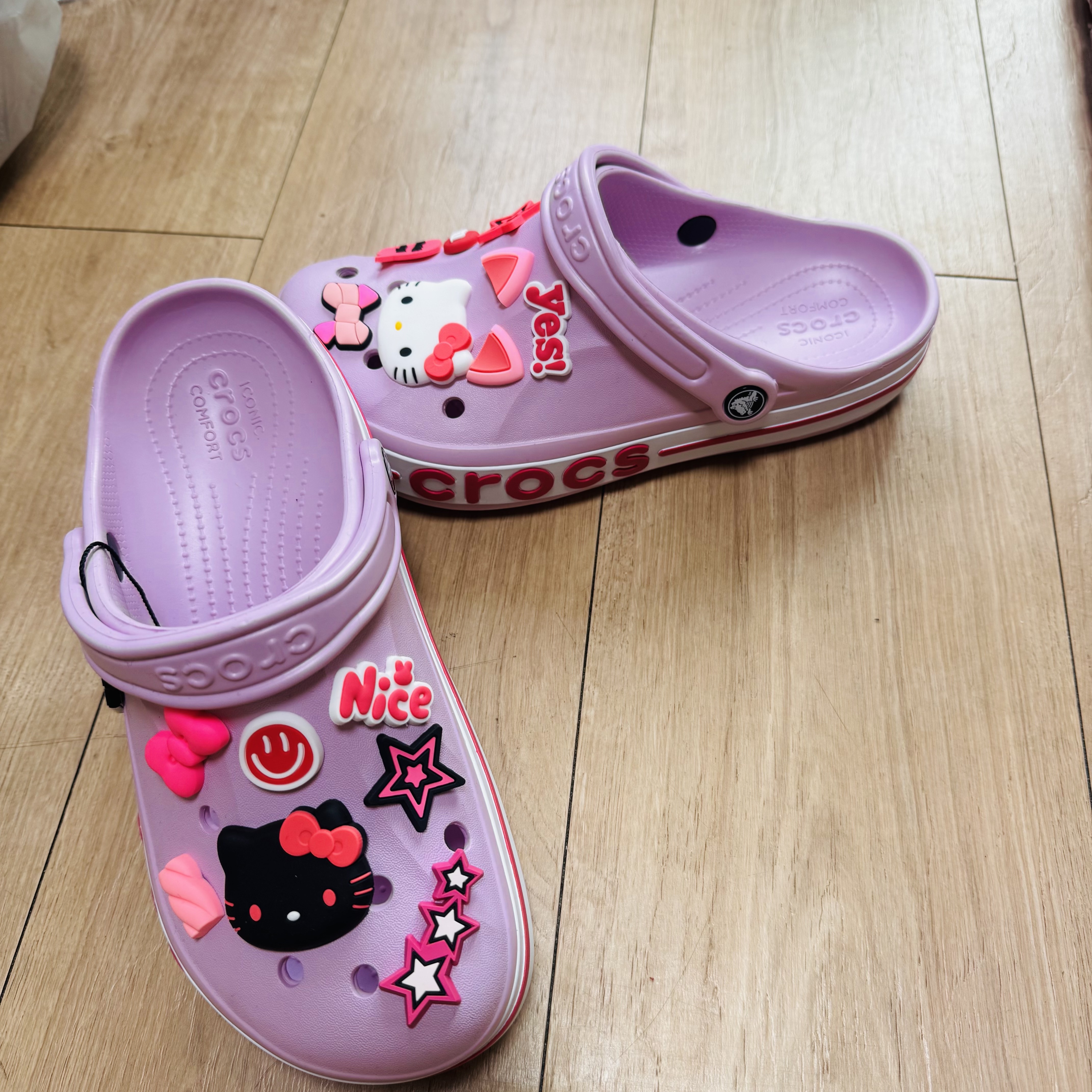 Crocs Bayaband Clog Ballerina Pink 착용 스타일 - 4