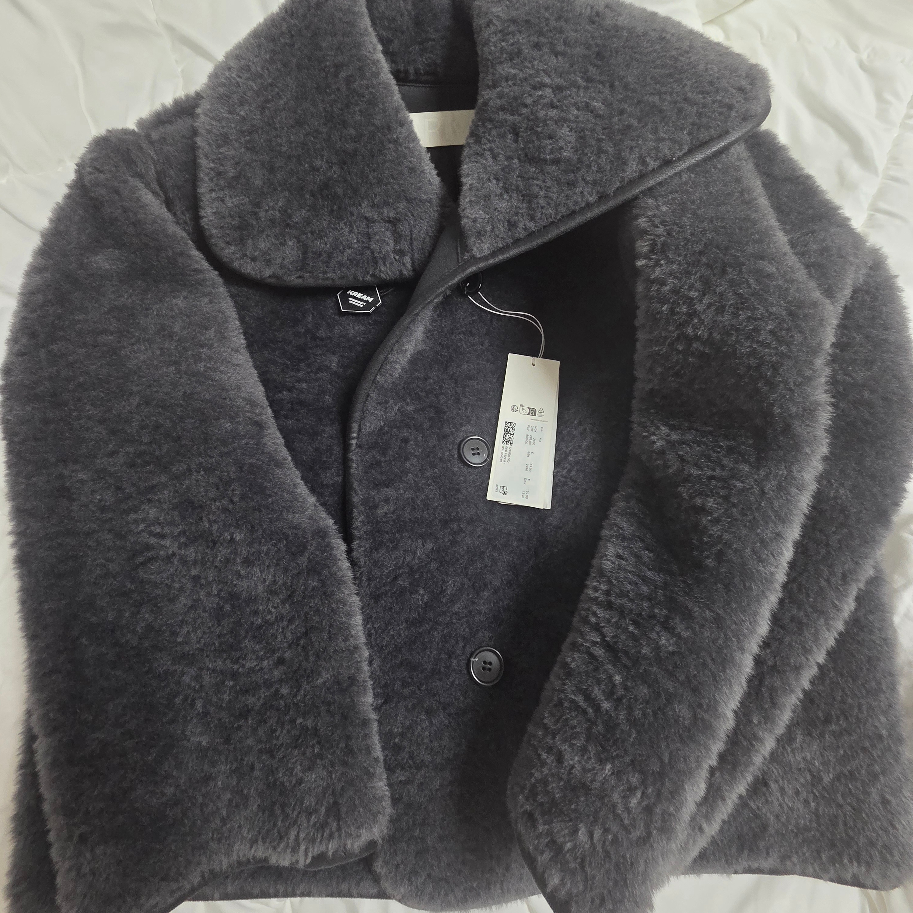 (W) Arket Short Liner Jacket Dark Grey 착용 스타일 - 1