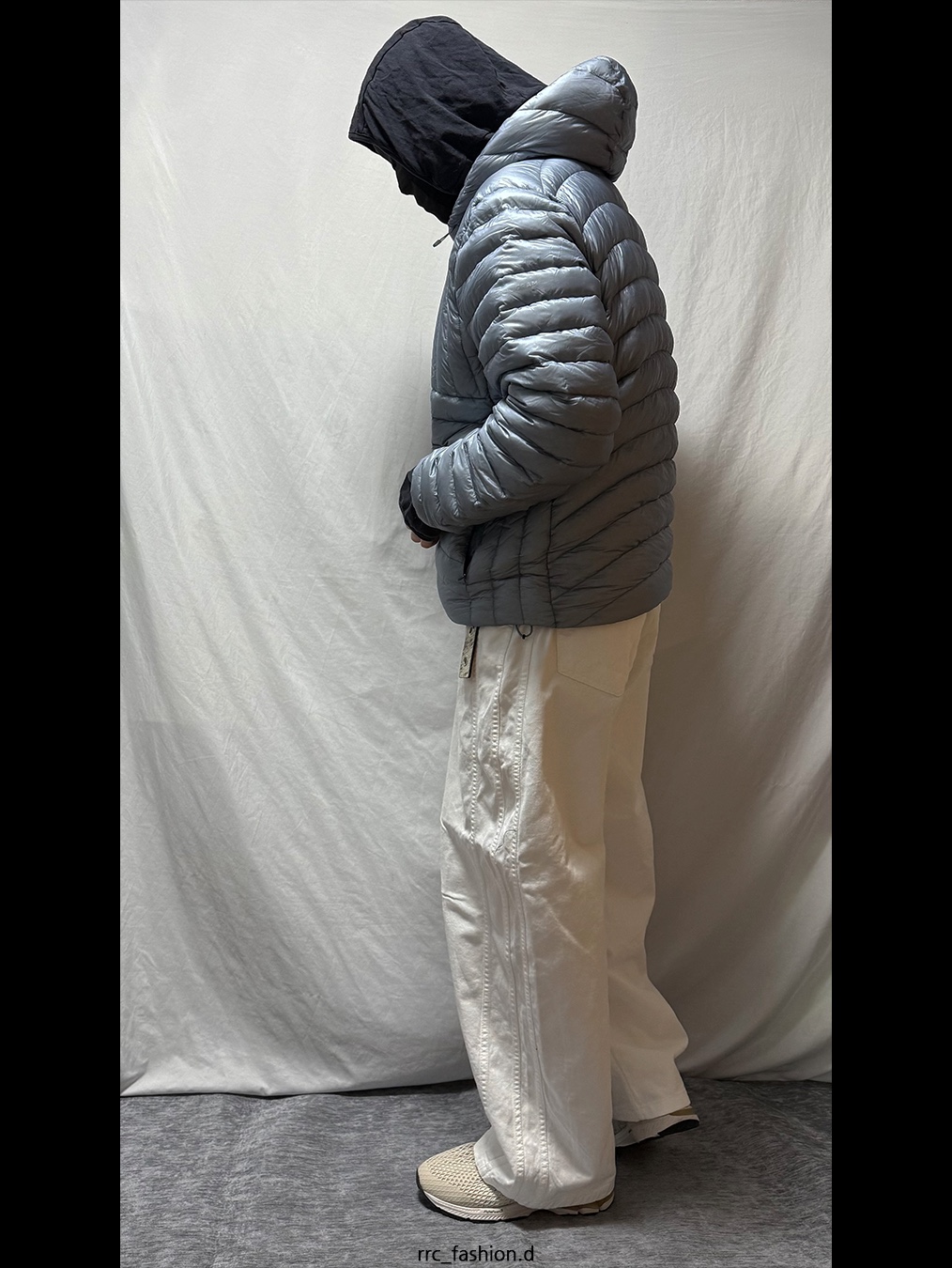 ZEROGRAM Ramona130 Goose Zerolight Jacket Light Blue 착용 스타일 - 3