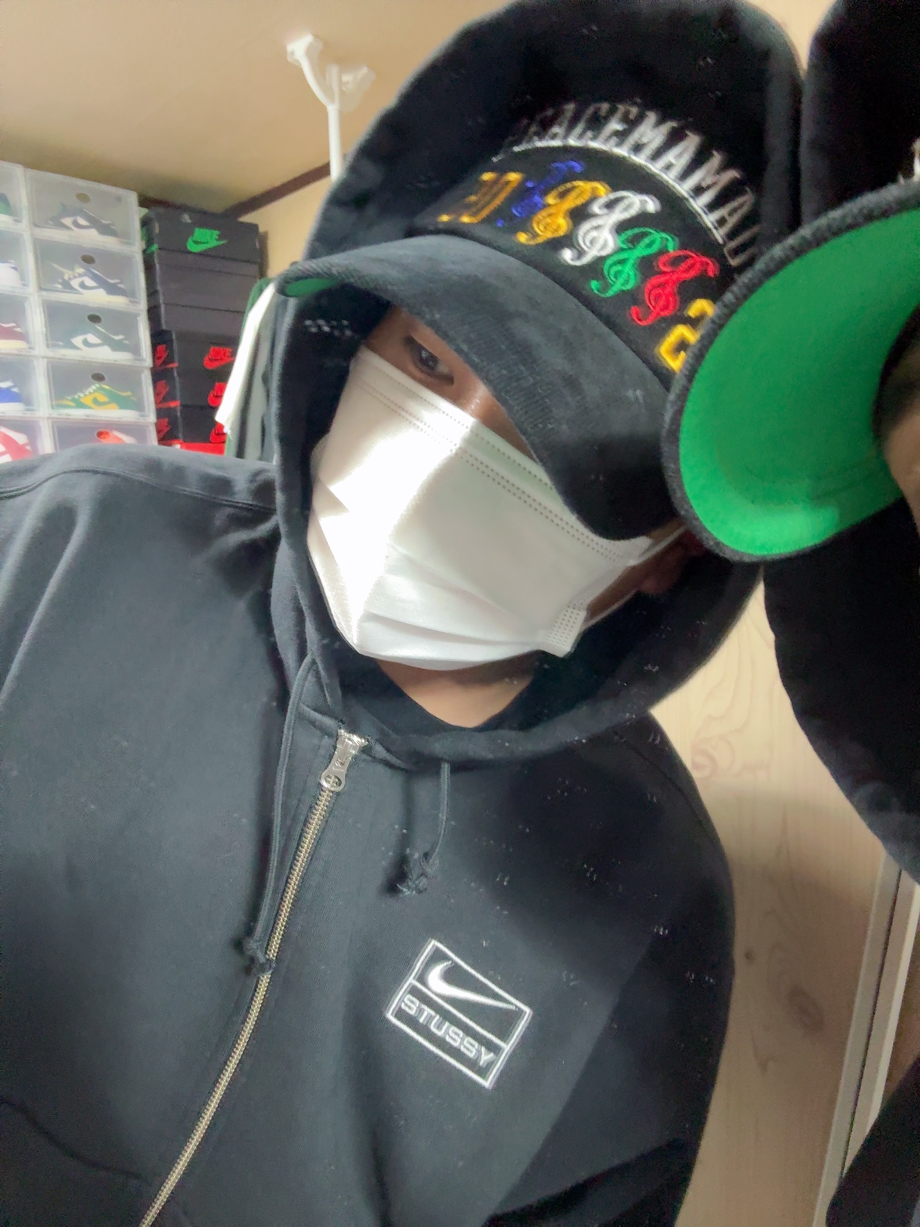 Peaceminusone x 2025 MAMA Awards Peacemamaone Cap Mesh, Peaceminusone x 2025 MAMA Awards Peacemamaone Cap Cotton 착용 스타일 - 2