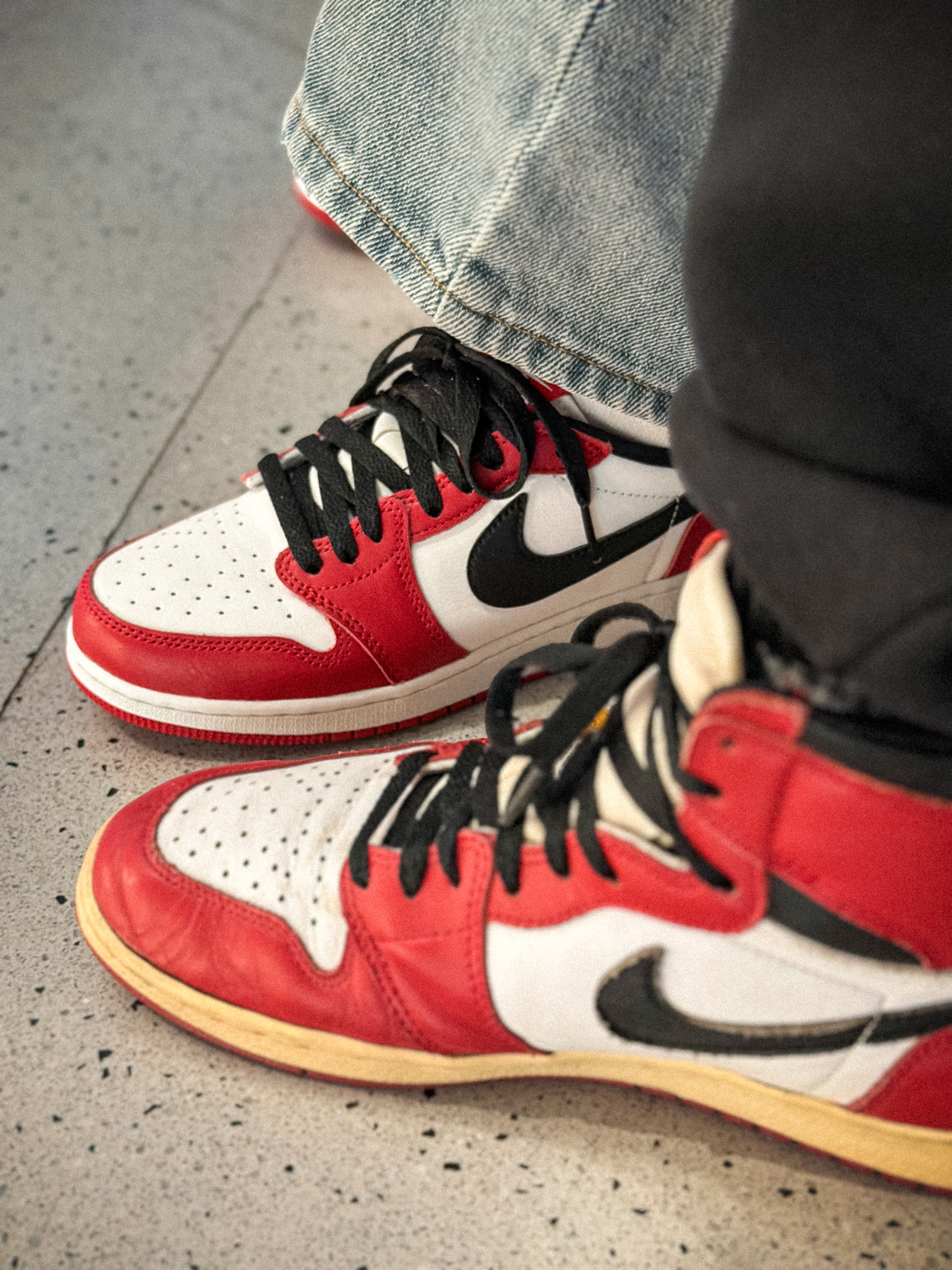Jordan 1 Retro Low OG Chicago, Jordan 1 Retro Chicago 1994 착용 스타일